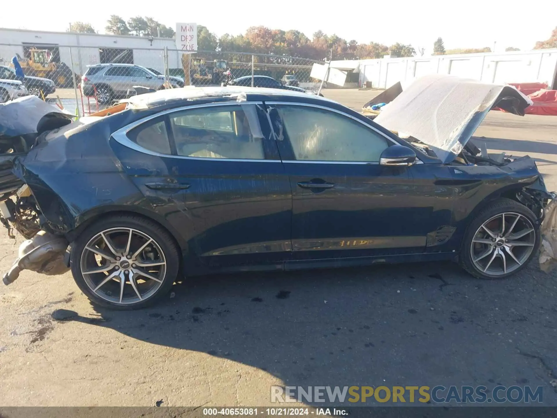 12 fotografías del automóvil dañado KMTG34TA1NU092657 GENESIS G70 2022