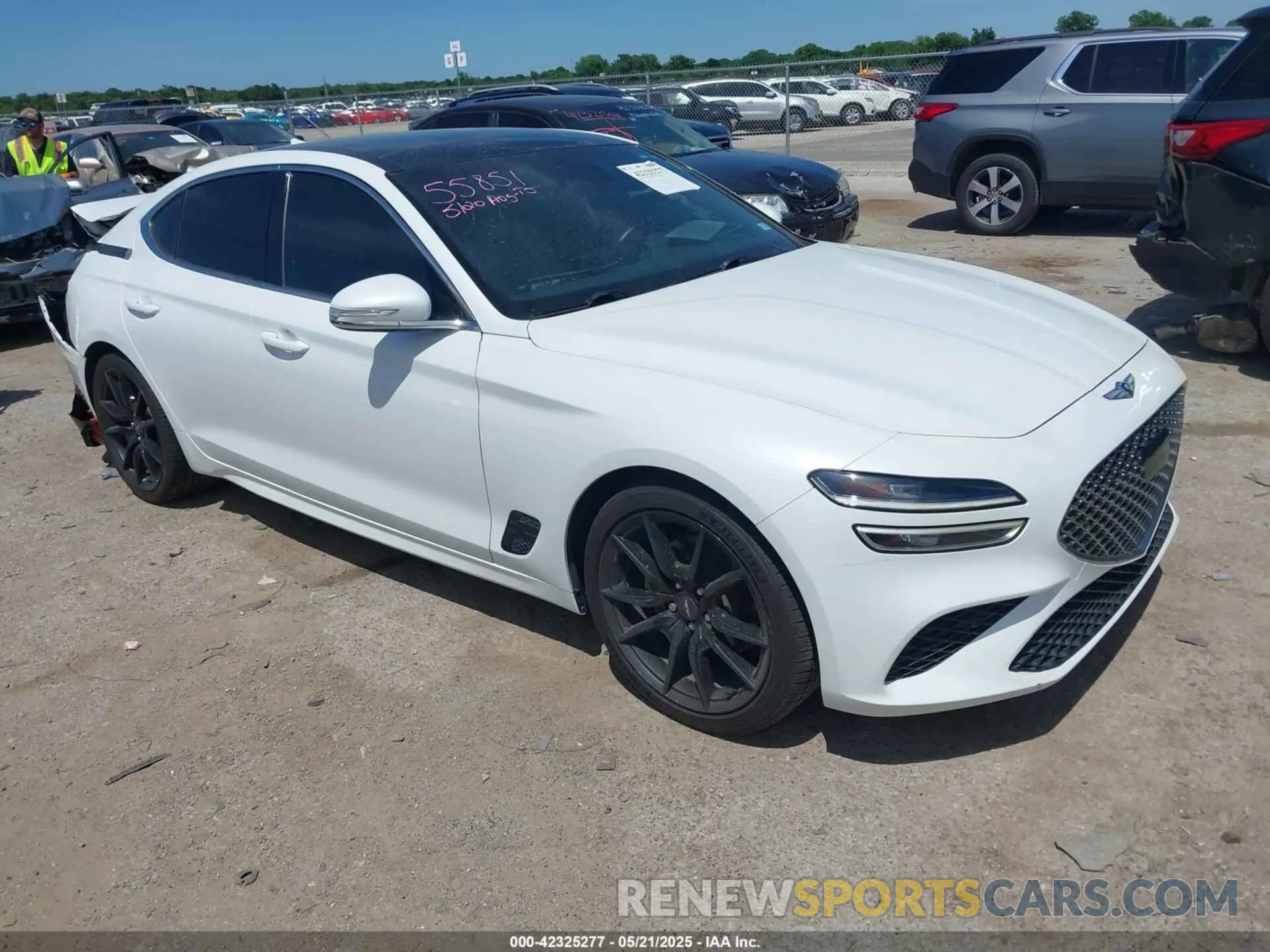 1 fotografías del automóvil dañado KMTG34TA5NU103935 GENESIS G70 2022