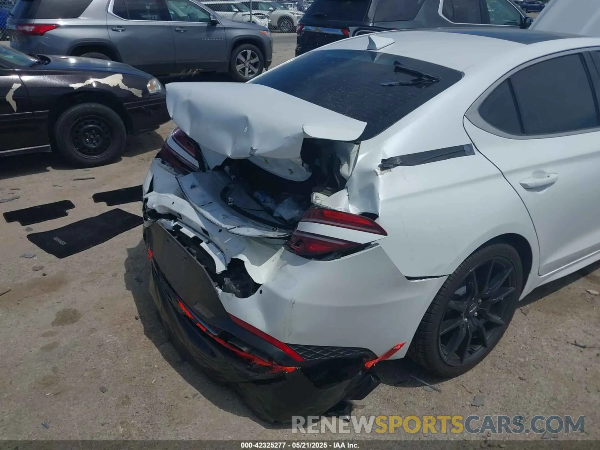 6 fotografías del automóvil dañado KMTG34TA5NU103935 GENESIS G70 2022