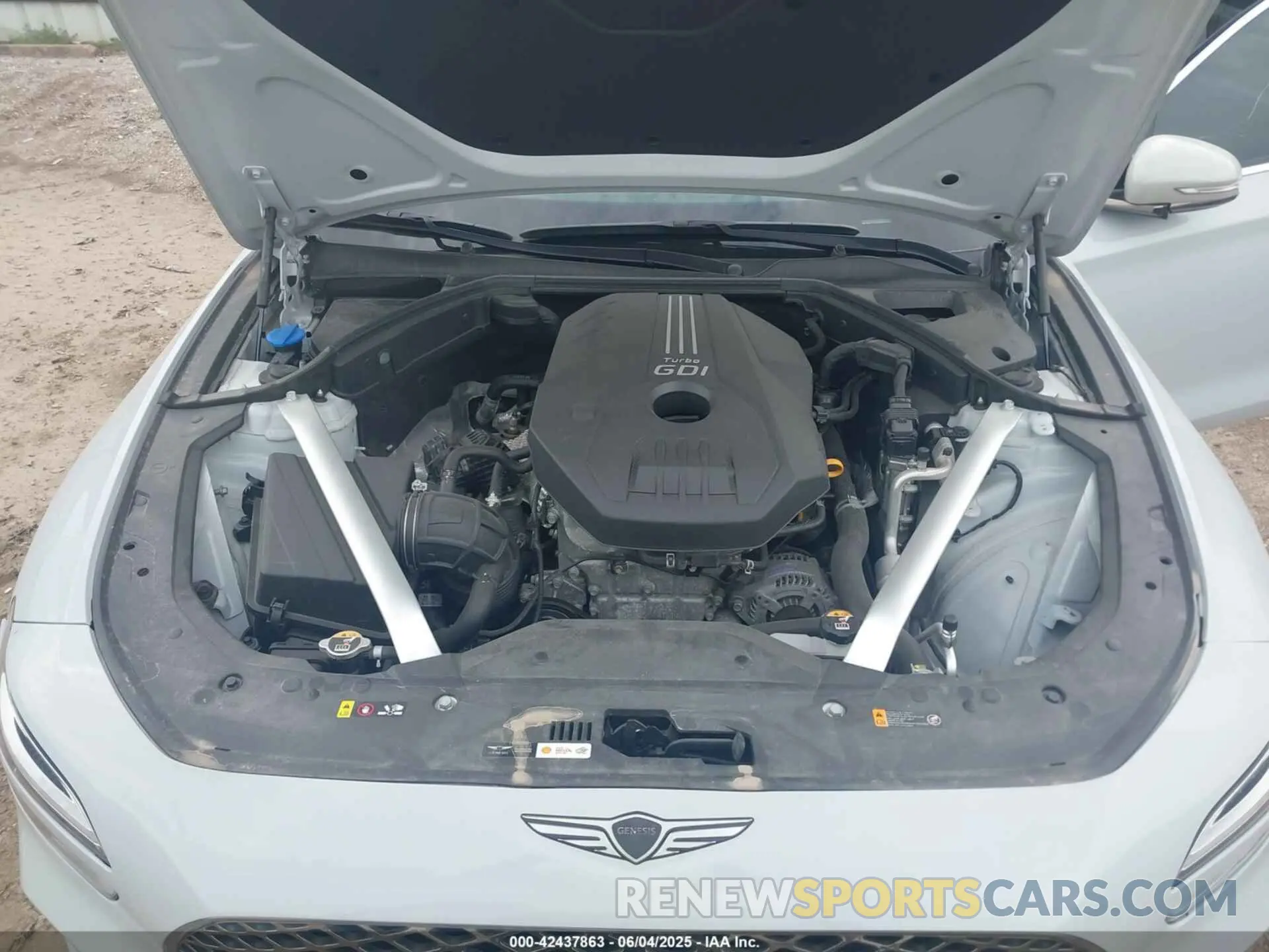 10 fotografías del automóvil dañado KMTG34TA9NU090218 GENESIS G70 2022