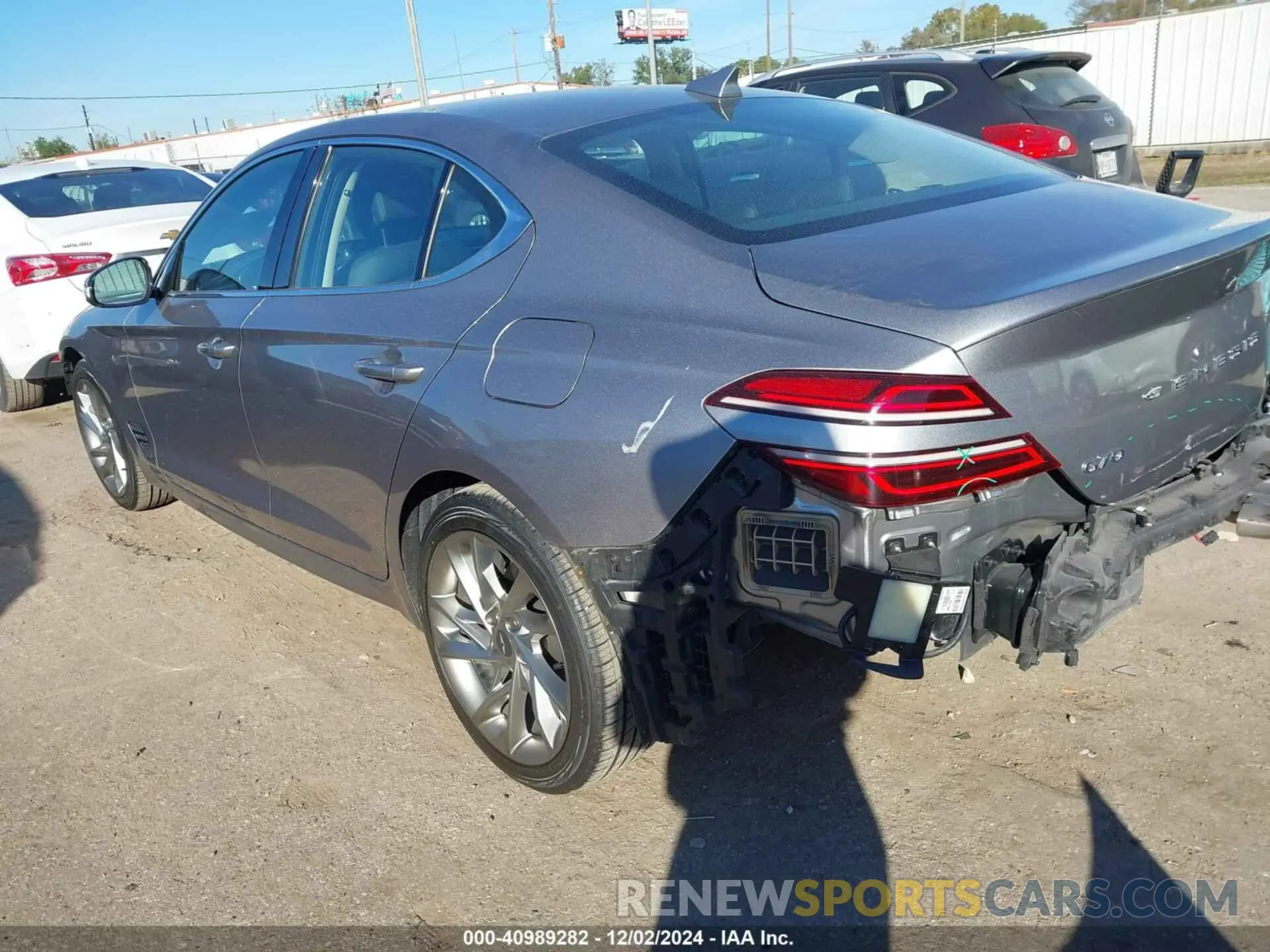 3 fotografías del automóvil dañado KMTG34TA9NU093023 GENESIS G70 2022