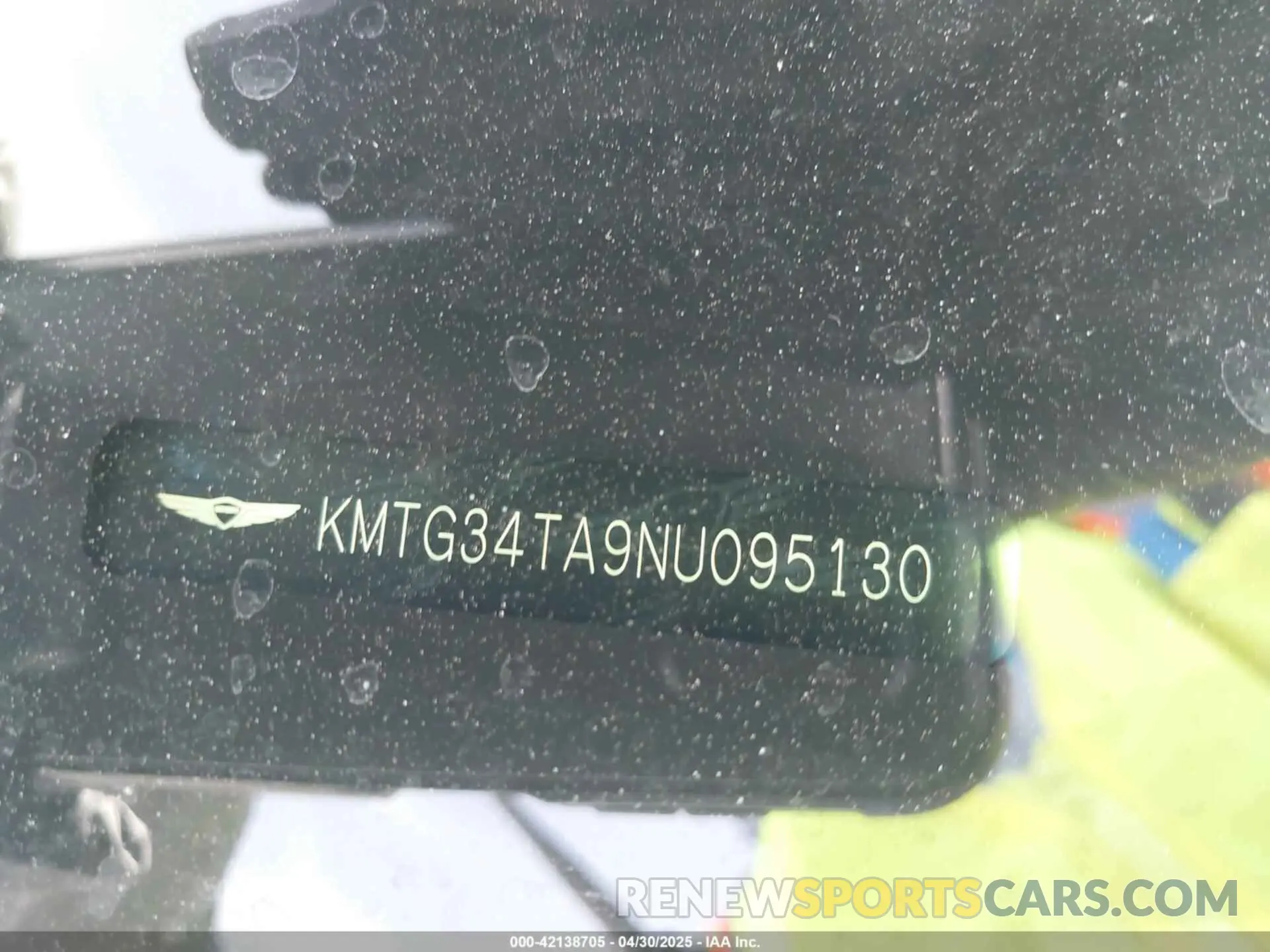 9 fotografías del automóvil dañado KMTG34TA9NU095130 GENESIS G70 2022
