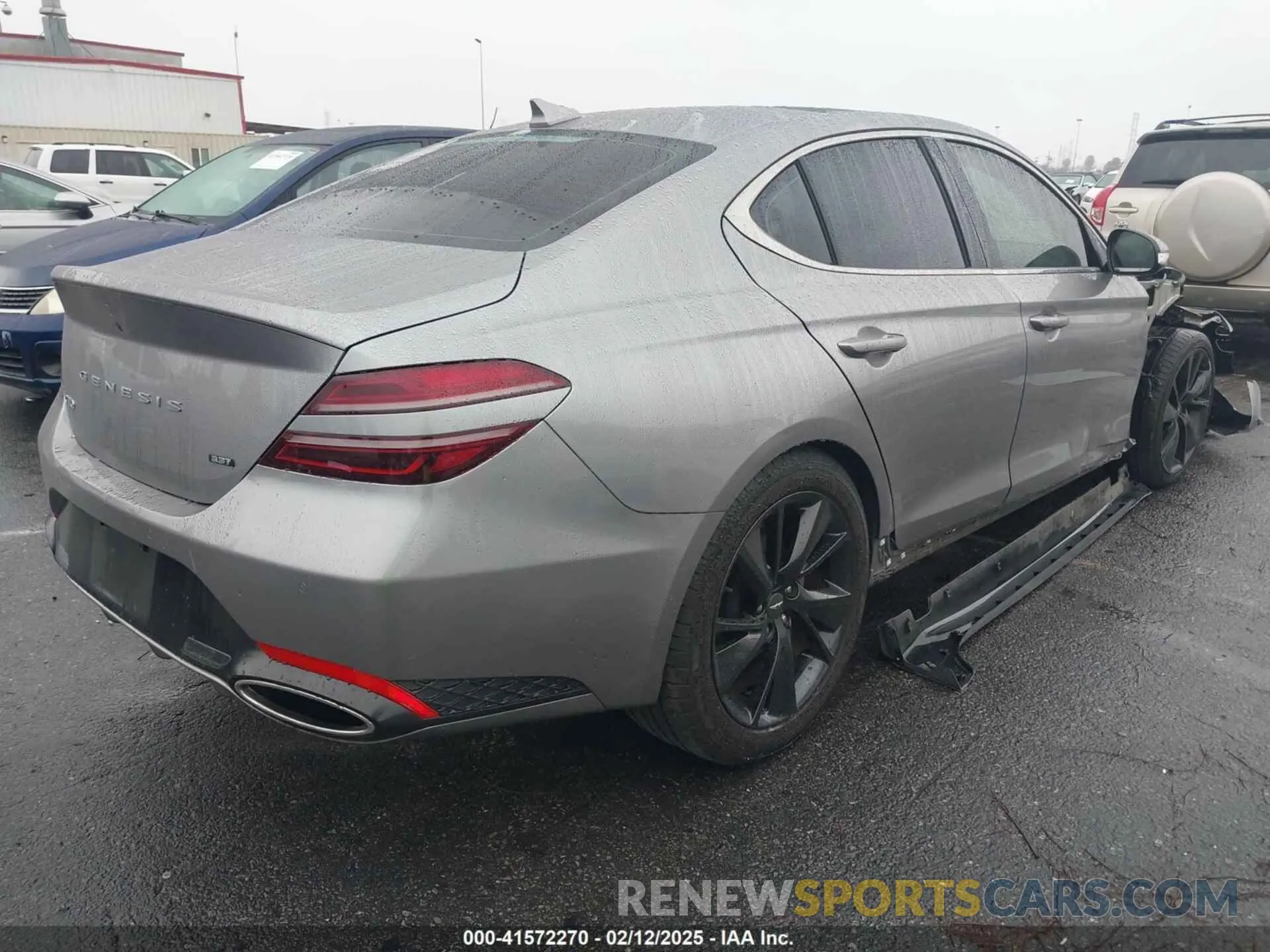 4 fotografías del automóvil dañado KMTG54TE1NU084684 GENESIS G70 2022