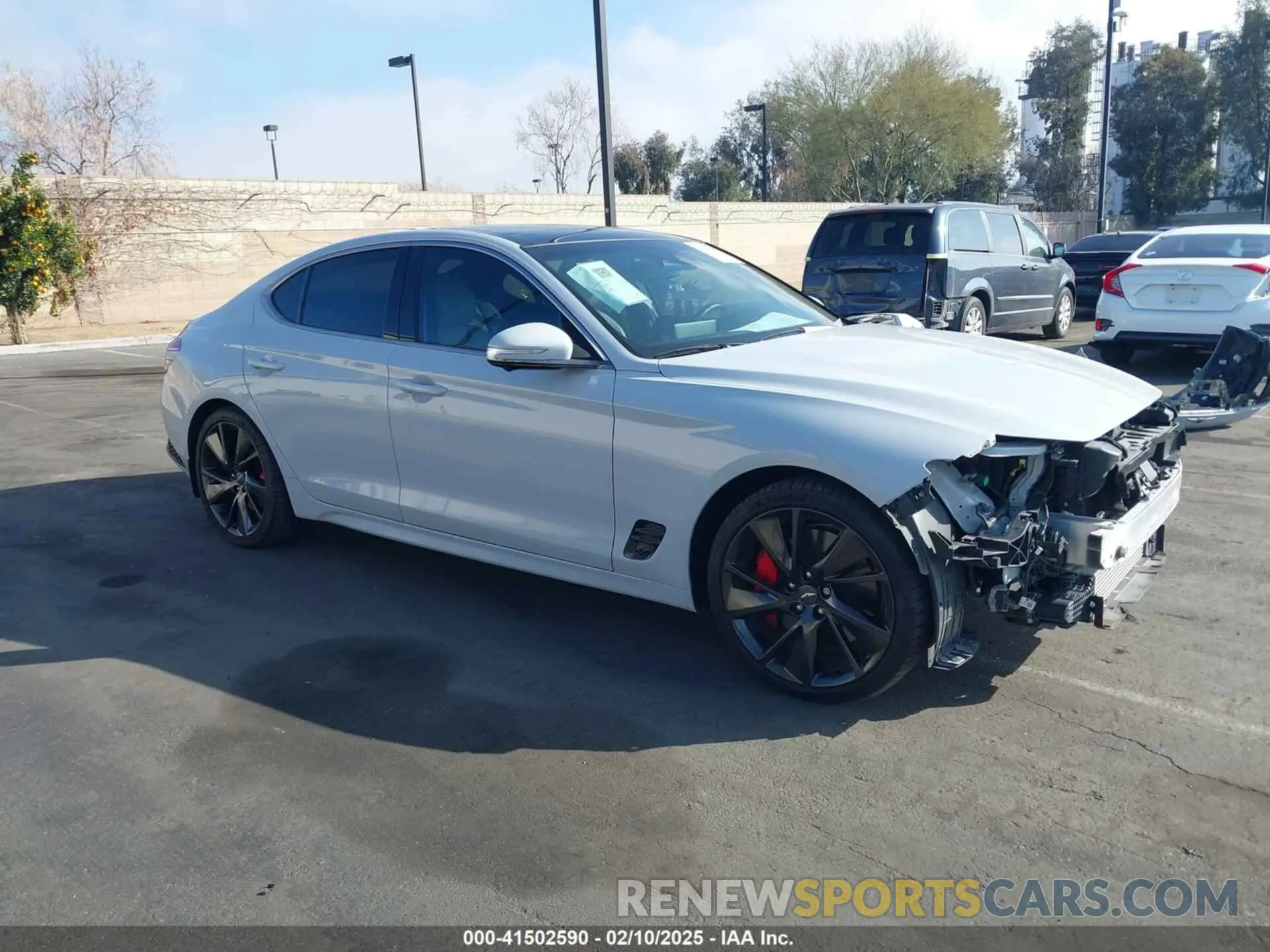 14 fotografías del automóvil dañado KMTG54TE4NU097803 GENESIS G70 2022