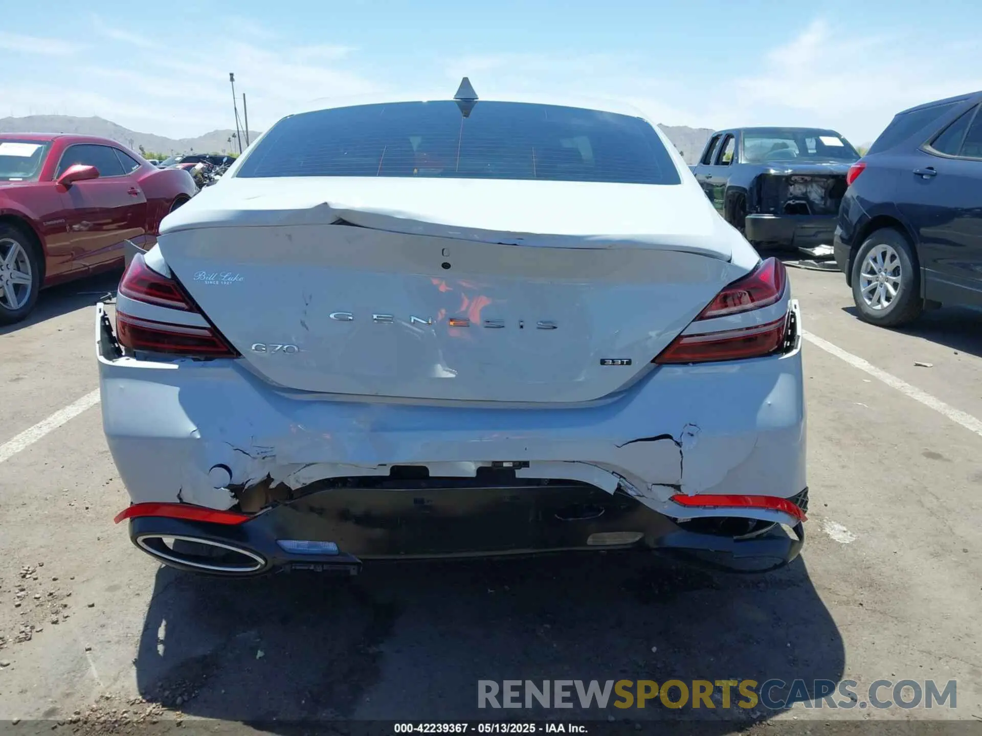 6 fotografías del automóvil dañado KMTG54TE7NU084771 GENESIS G70 2022
