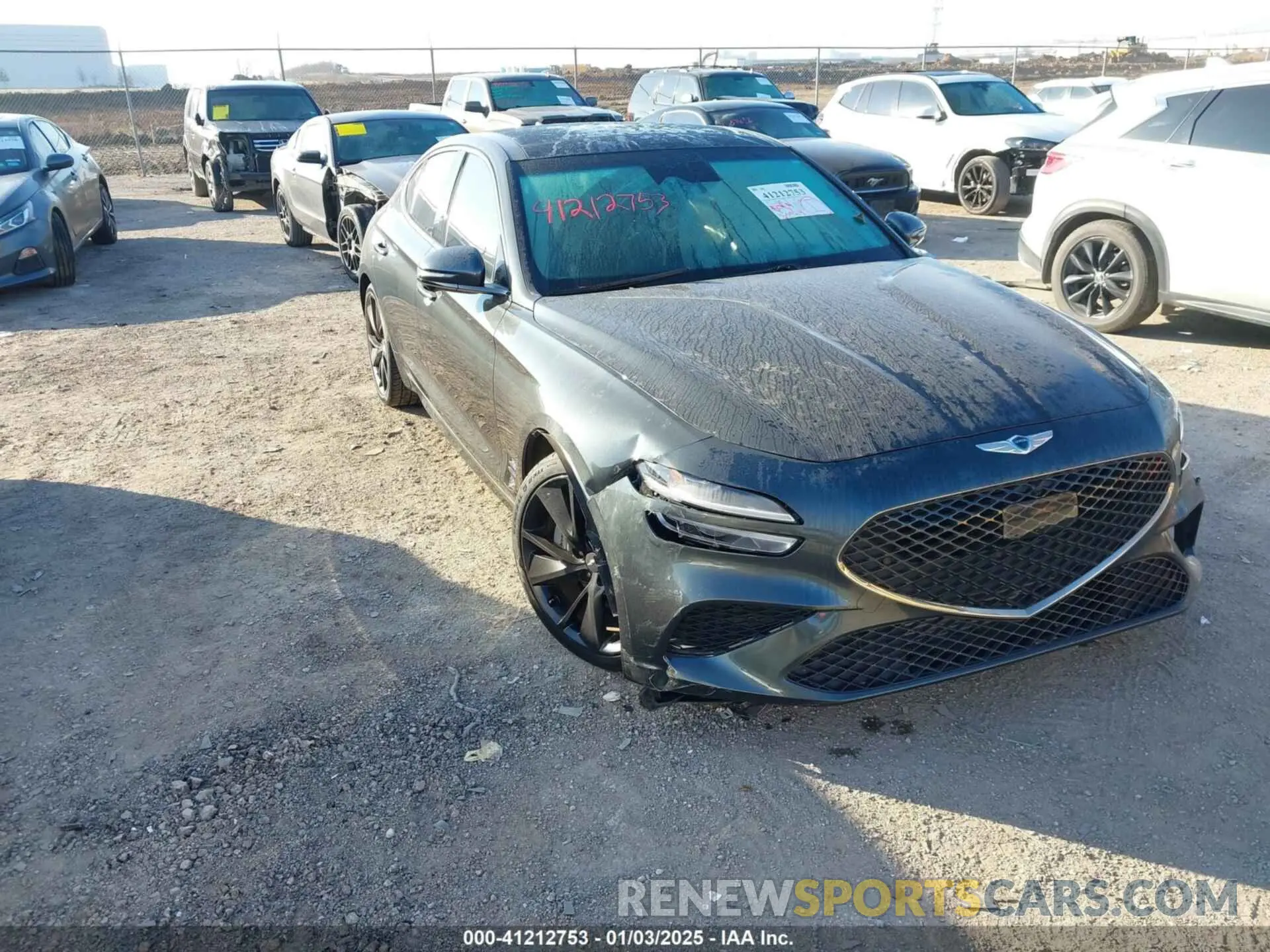 1 fotografías del automóvil dañado KMTG54TE7NU088285 GENESIS G70 2022