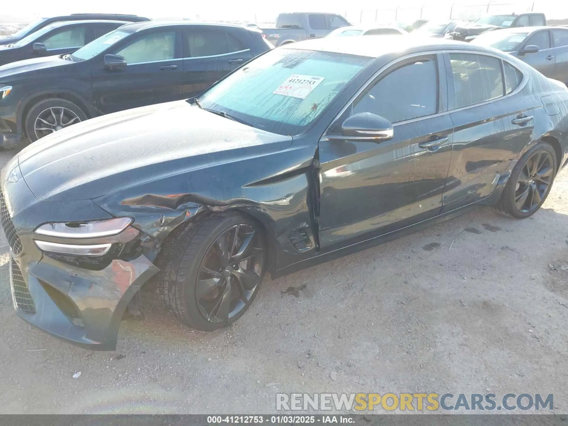6 fotografías del automóvil dañado KMTG54TE7NU088285 GENESIS G70 2022