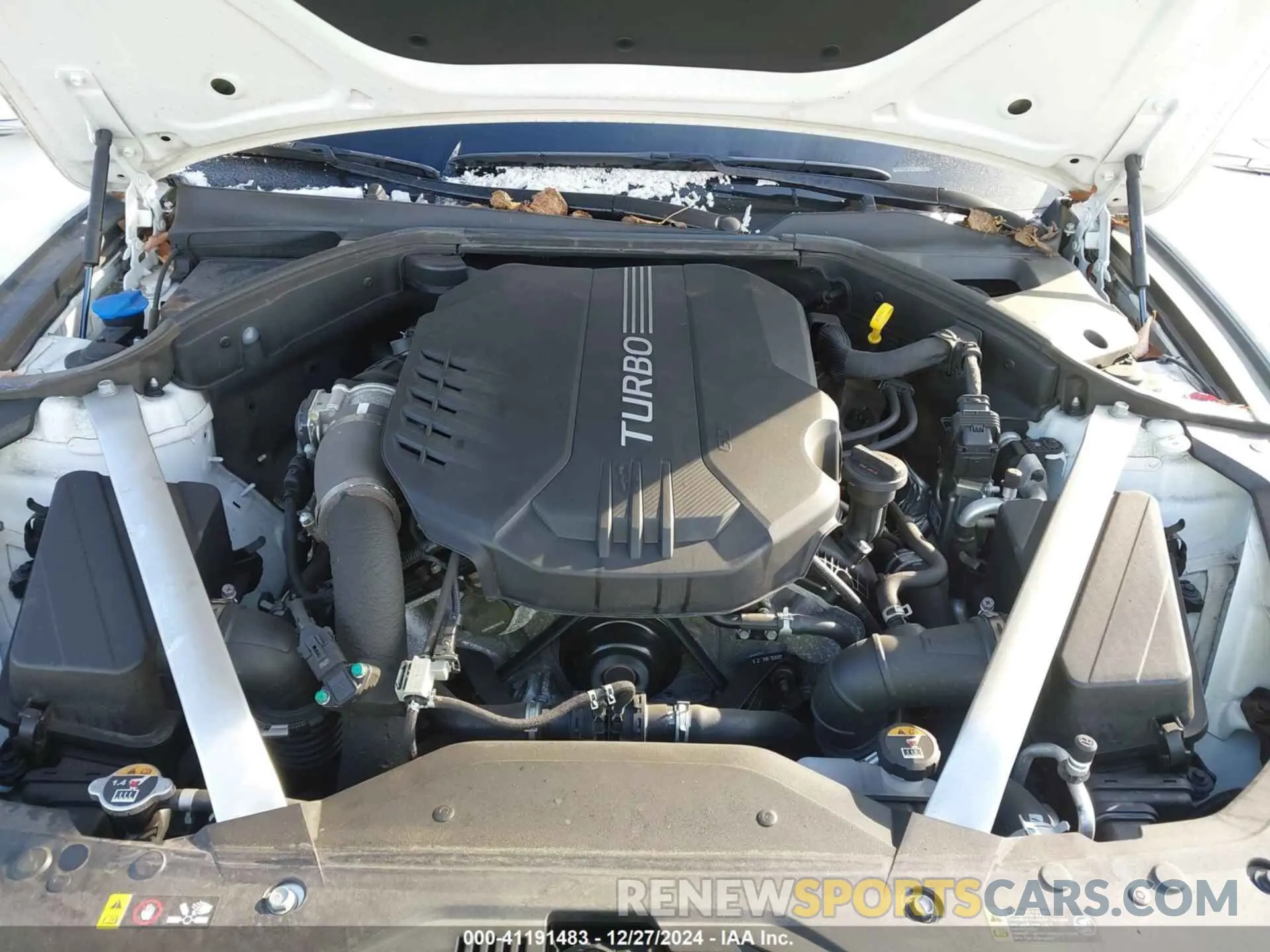 10 fotografías del automóvil dañado KMTG54TE8NU100671 GENESIS G70 2022