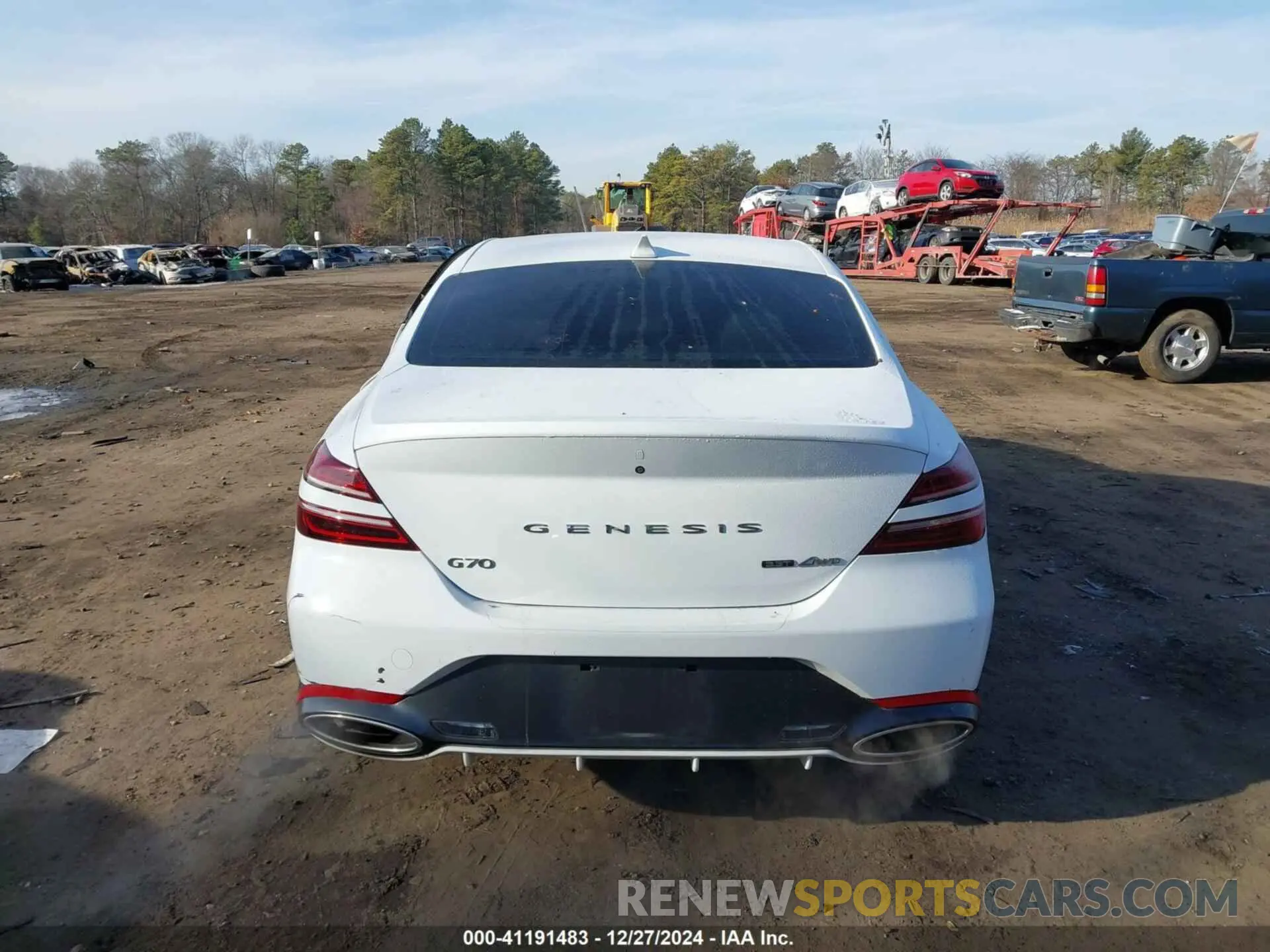 17 fotografías del automóvil dañado KMTG54TE8NU100671 GENESIS G70 2022