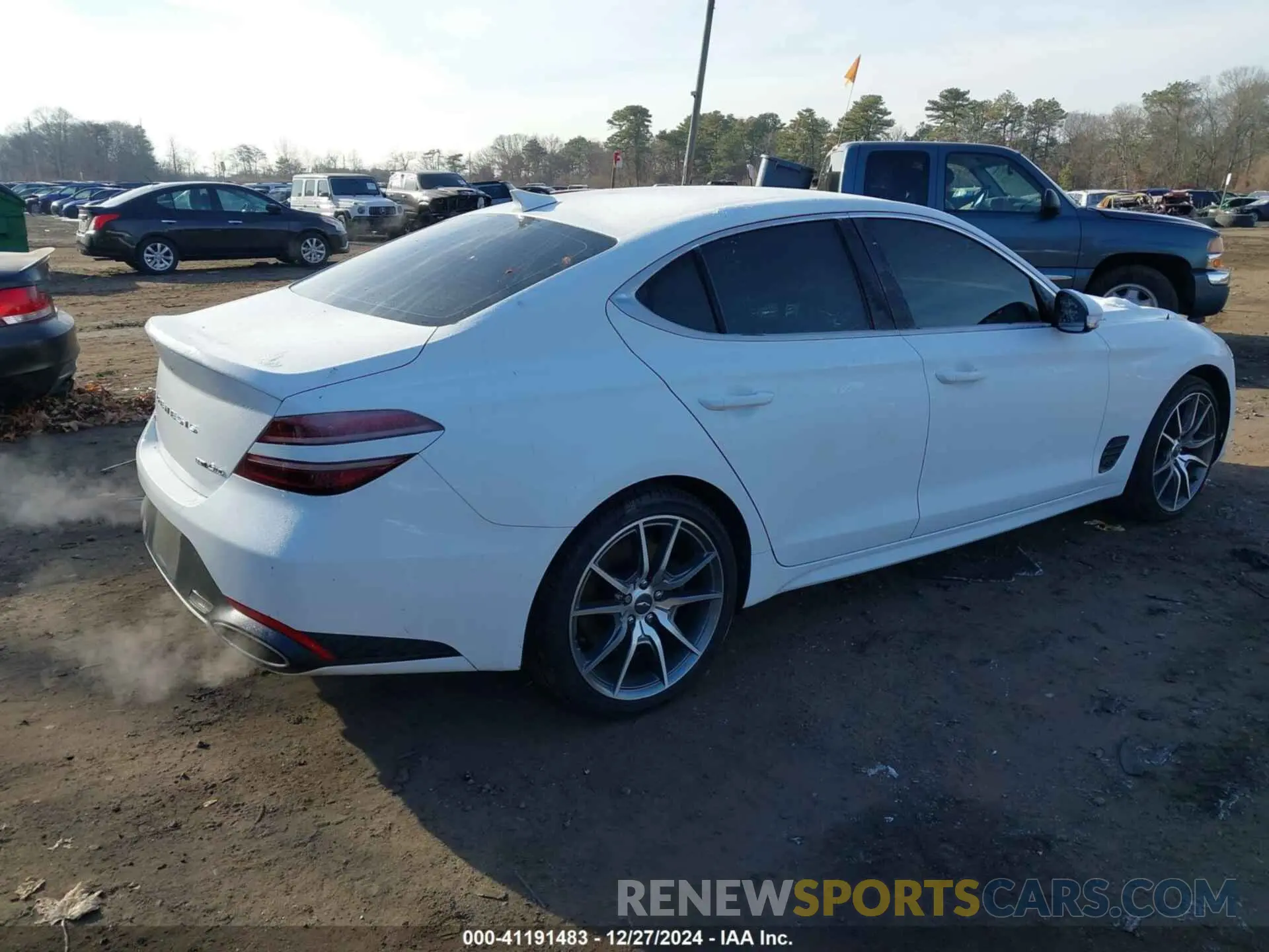 4 fotografías del automóvil dañado KMTG54TE8NU100671 GENESIS G70 2022