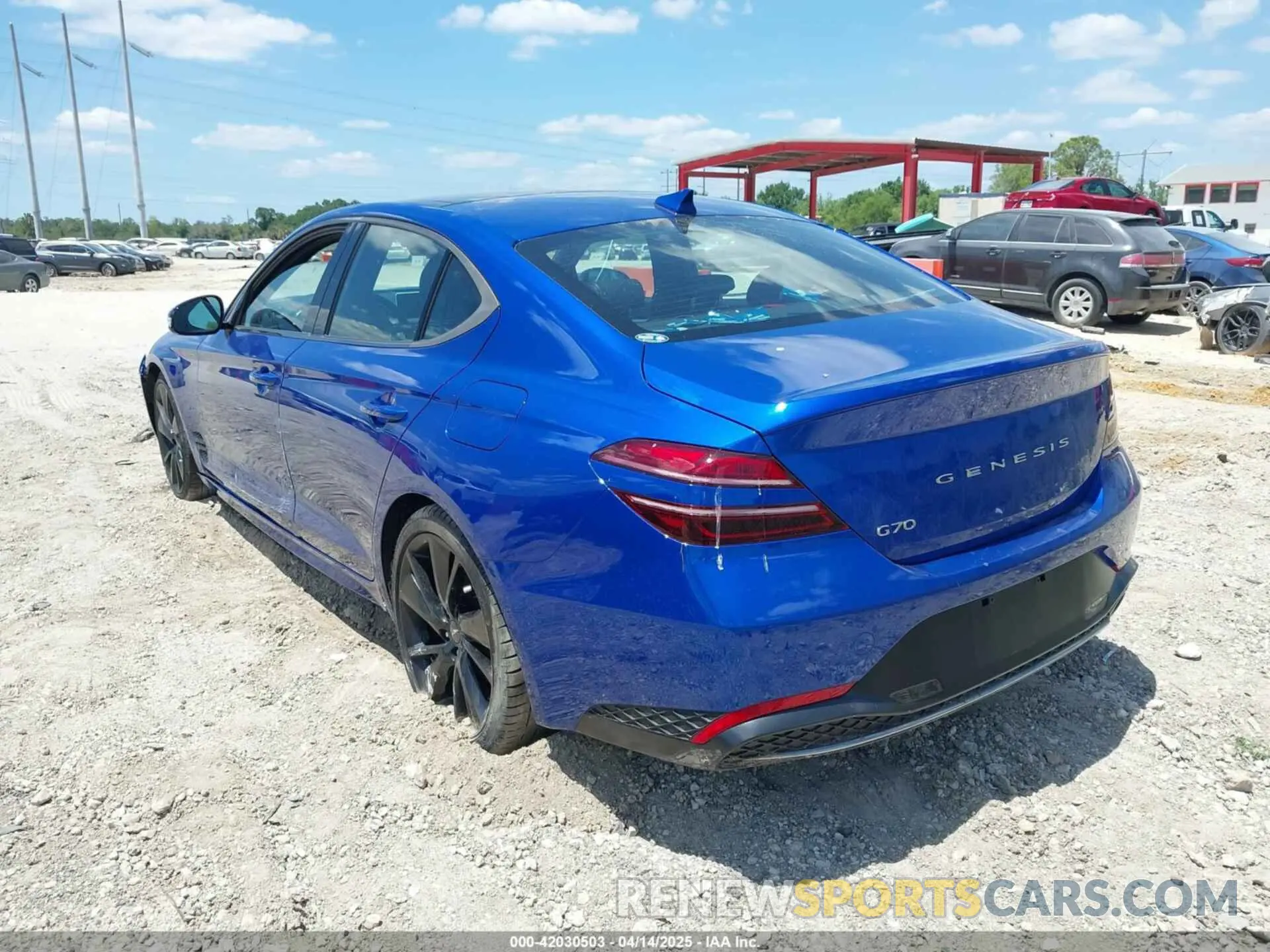 3 fotografías del automóvil dañado KMTG34TA1PU111825 GENESIS G70 2023