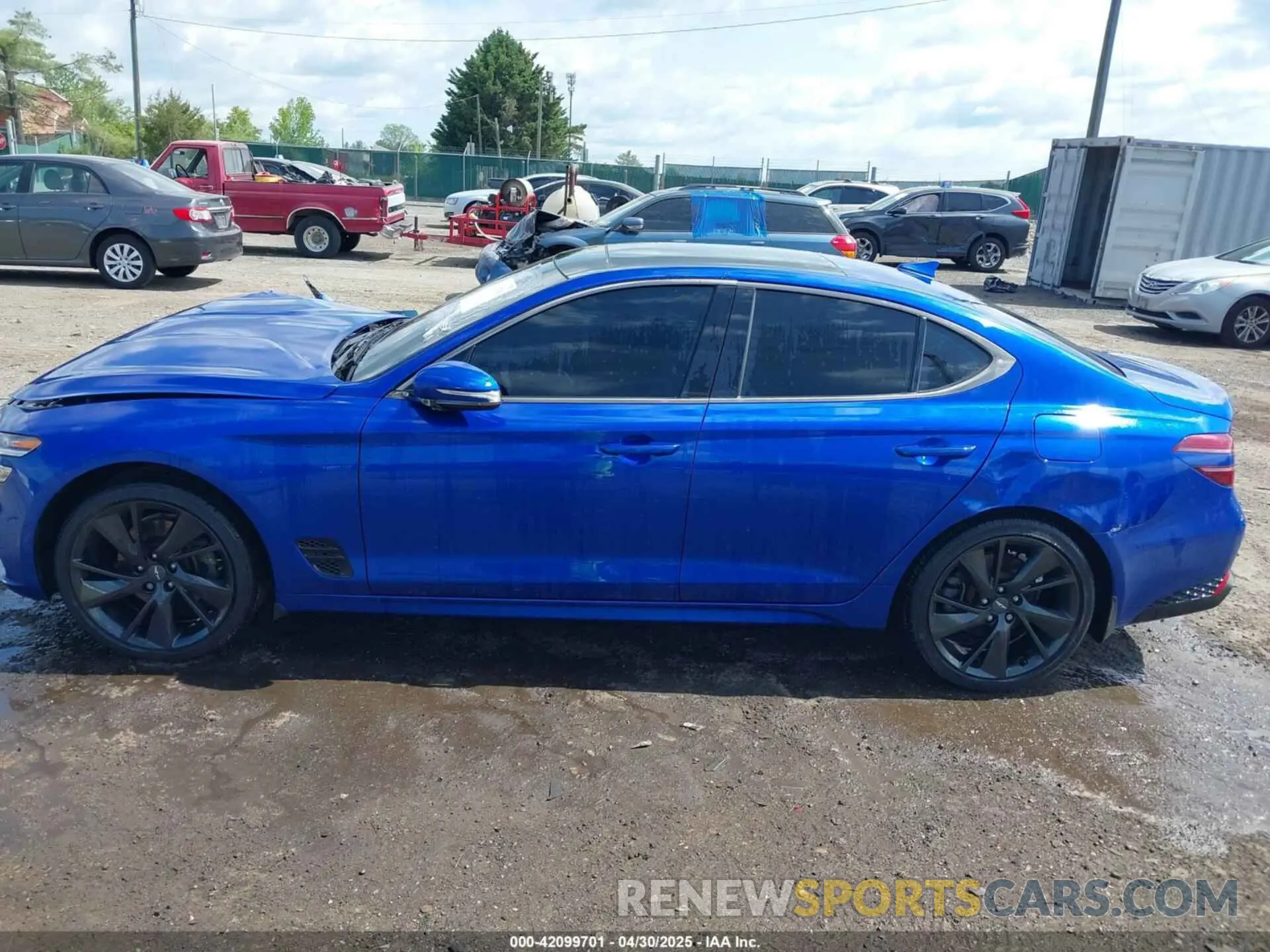 13 fotografías del automóvil dañado KMTG34TA2PU115639 GENESIS G70 2023