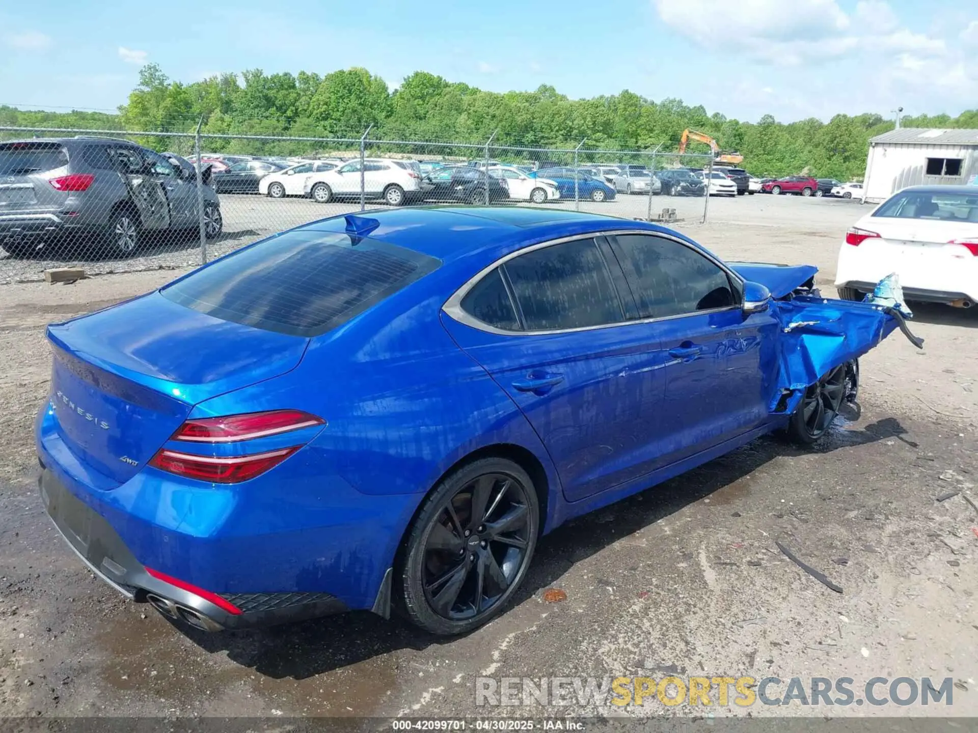 4 fotografías del automóvil dañado KMTG34TA2PU115639 GENESIS G70 2023