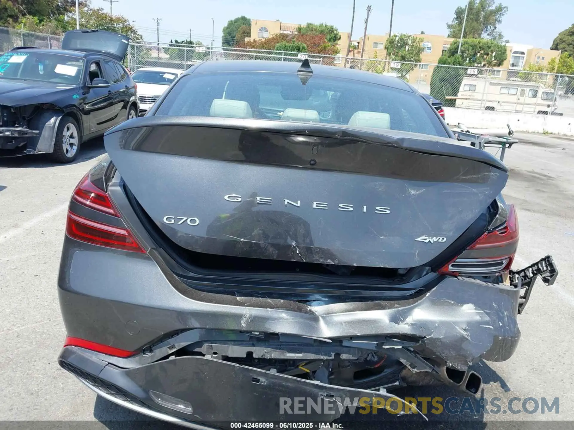 6 fotografías del automóvil dañado KMTG34TA3PU120669 GENESIS G70 2023