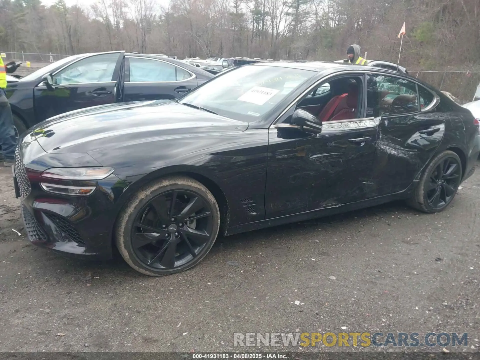 14 fotografías del automóvil dañado KMTG34TA4PU122026 GENESIS G70 2023