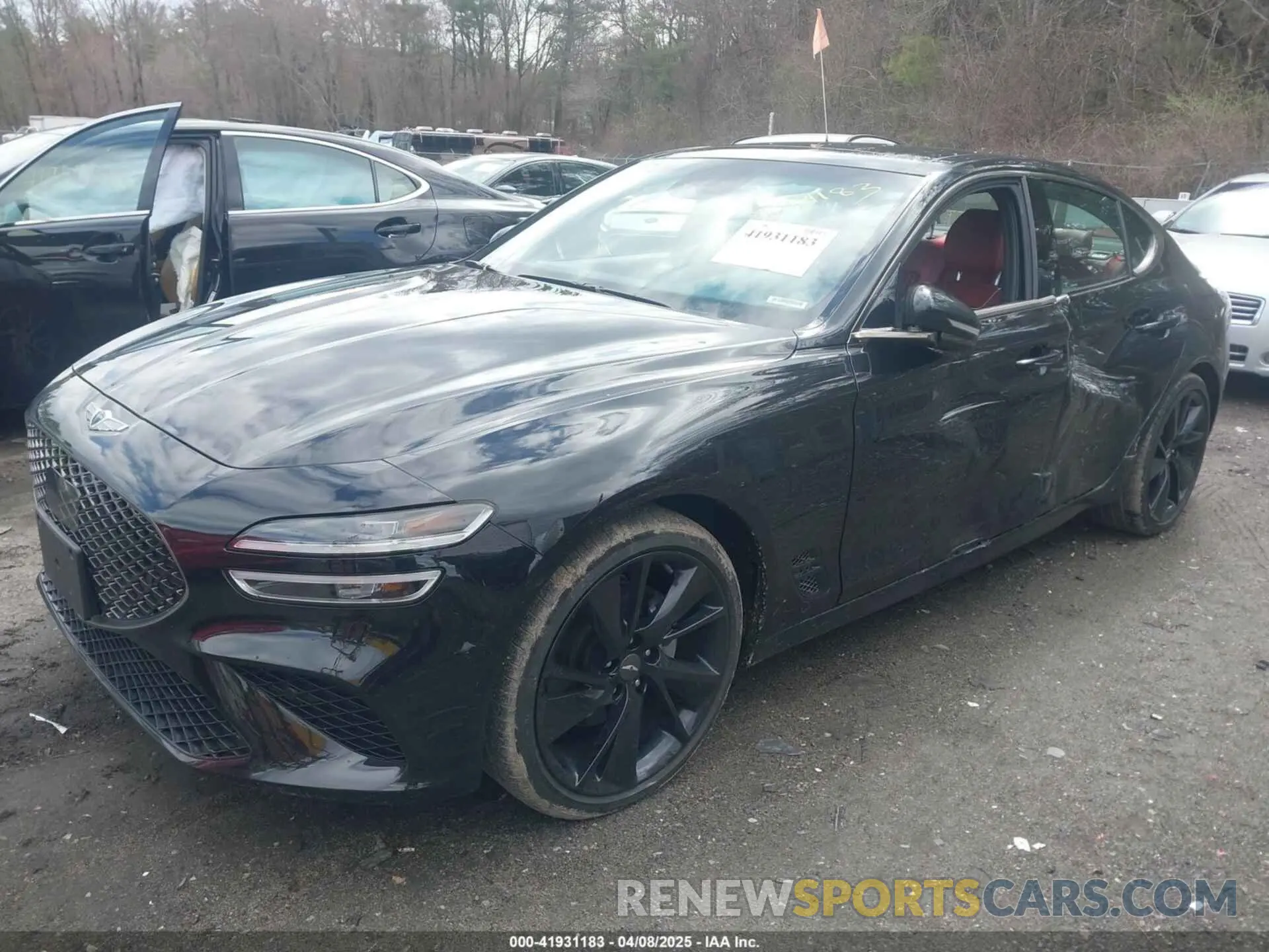 2 fotografías del automóvil dañado KMTG34TA4PU122026 GENESIS G70 2023