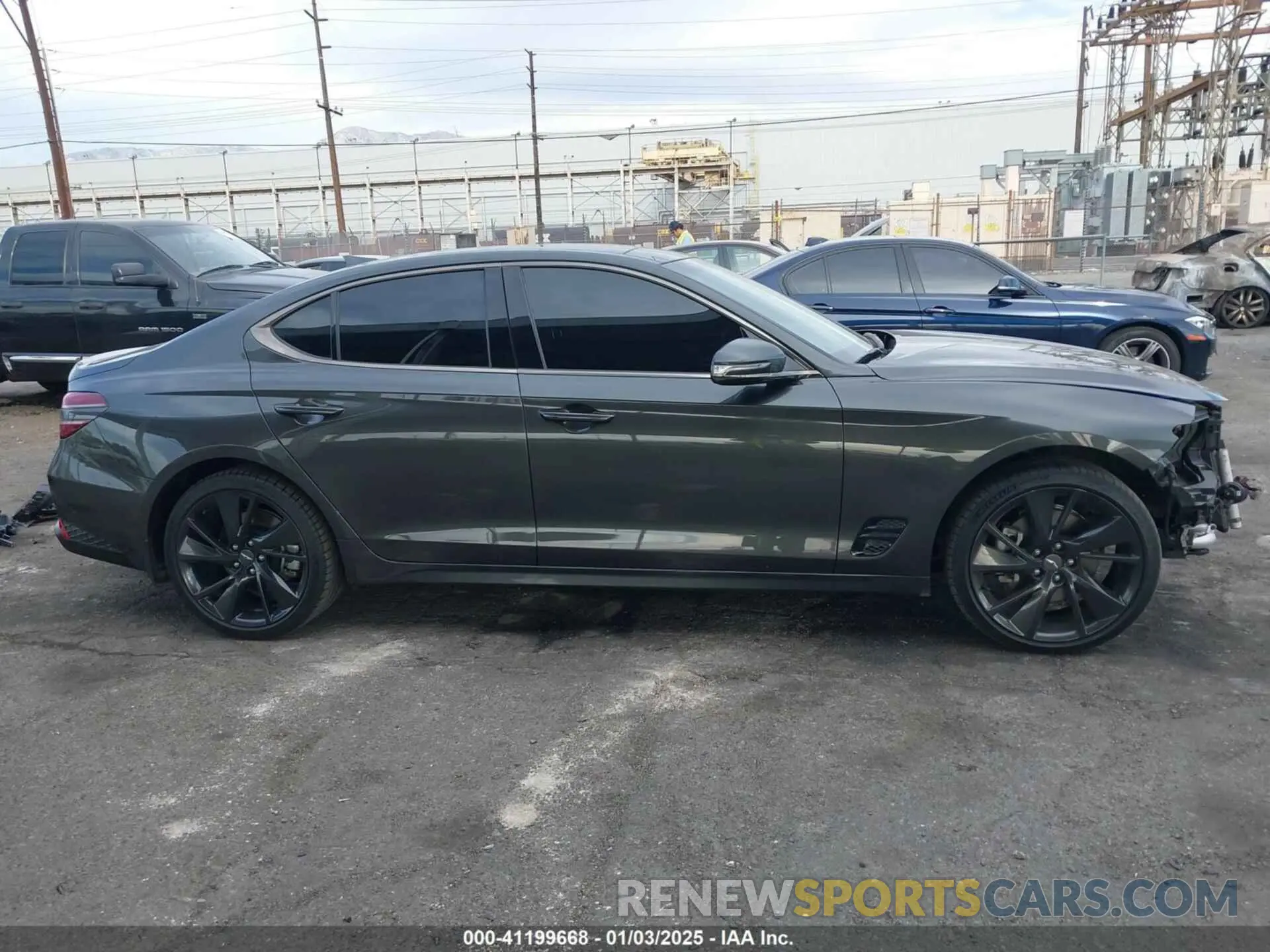 14 fotografías del automóvil dañado KMTG34TA4PU126609 GENESIS G70 2023