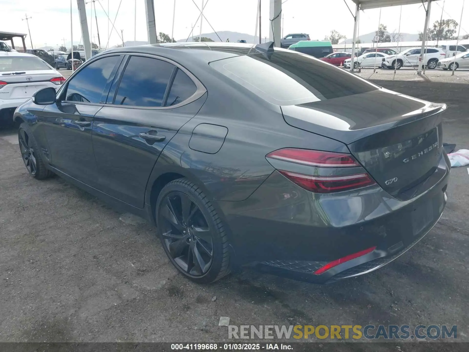 3 fotografías del automóvil dañado KMTG34TA4PU126609 GENESIS G70 2023