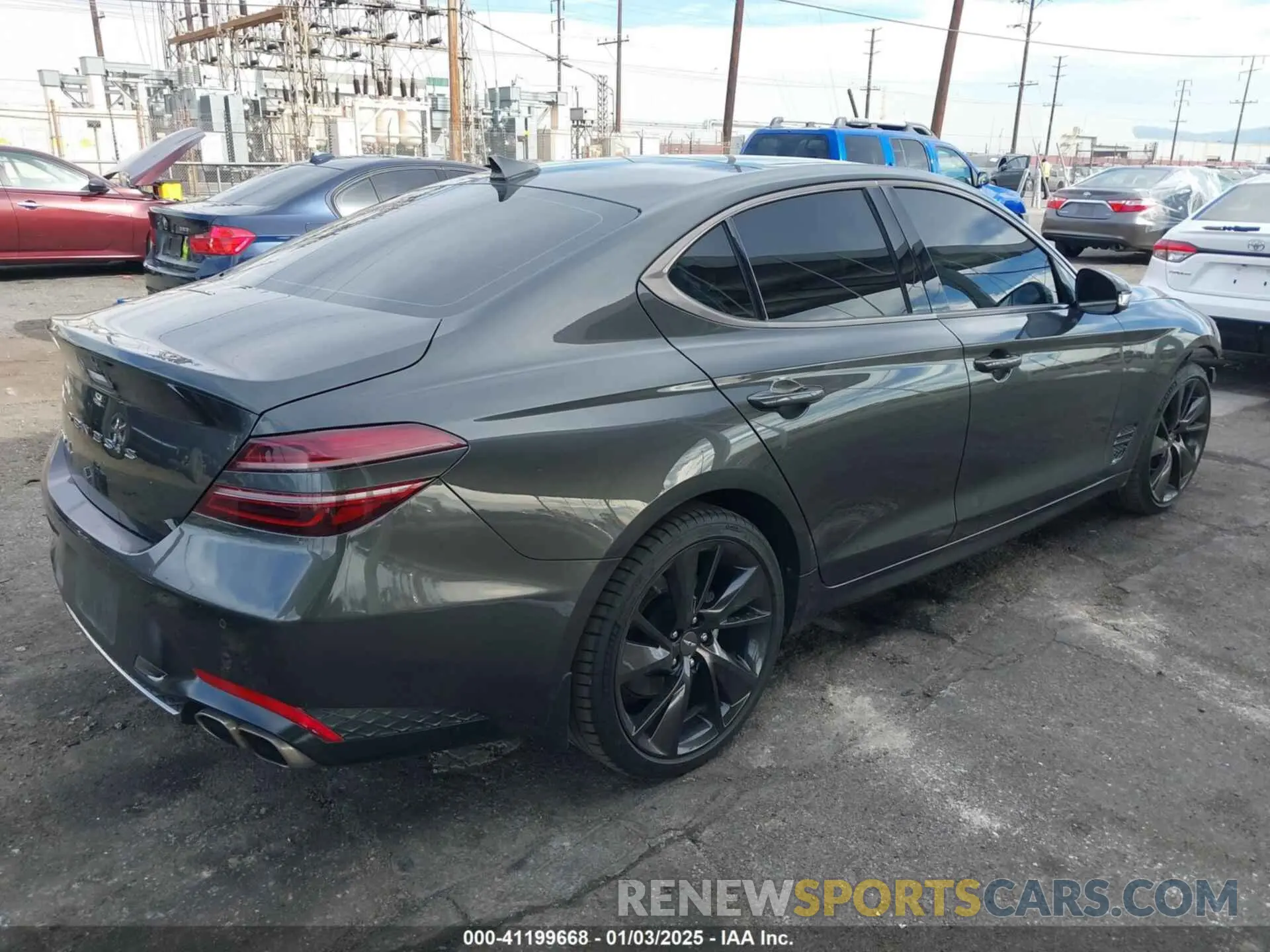 4 fotografías del automóvil dañado KMTG34TA4PU126609 GENESIS G70 2023