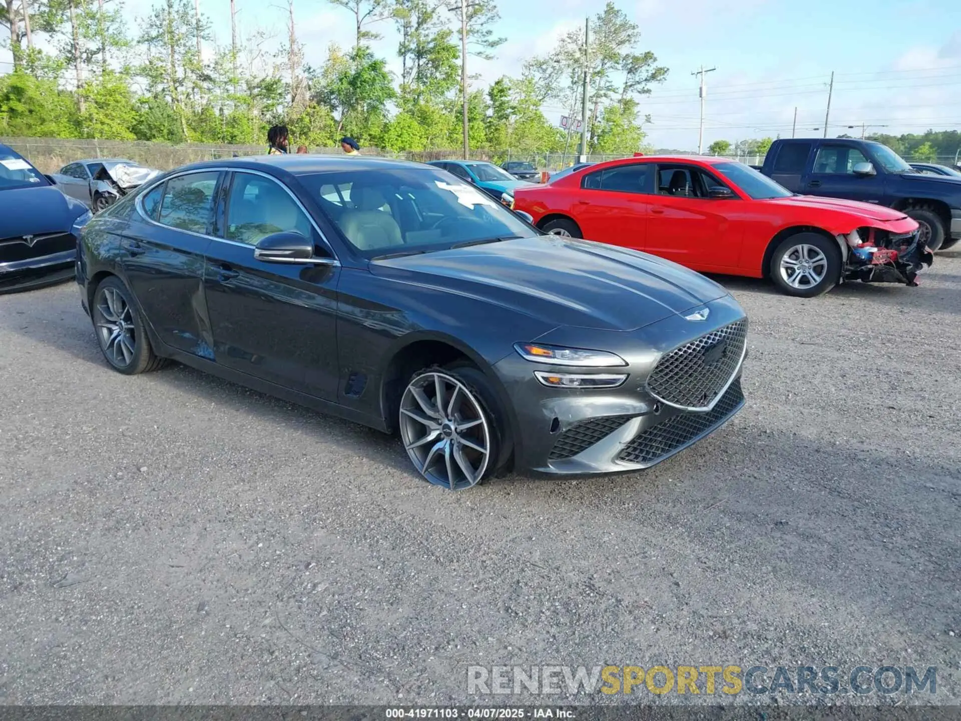 1 fotografías del automóvil dañado KMTG34TA4PU126965 GENESIS G70 2023