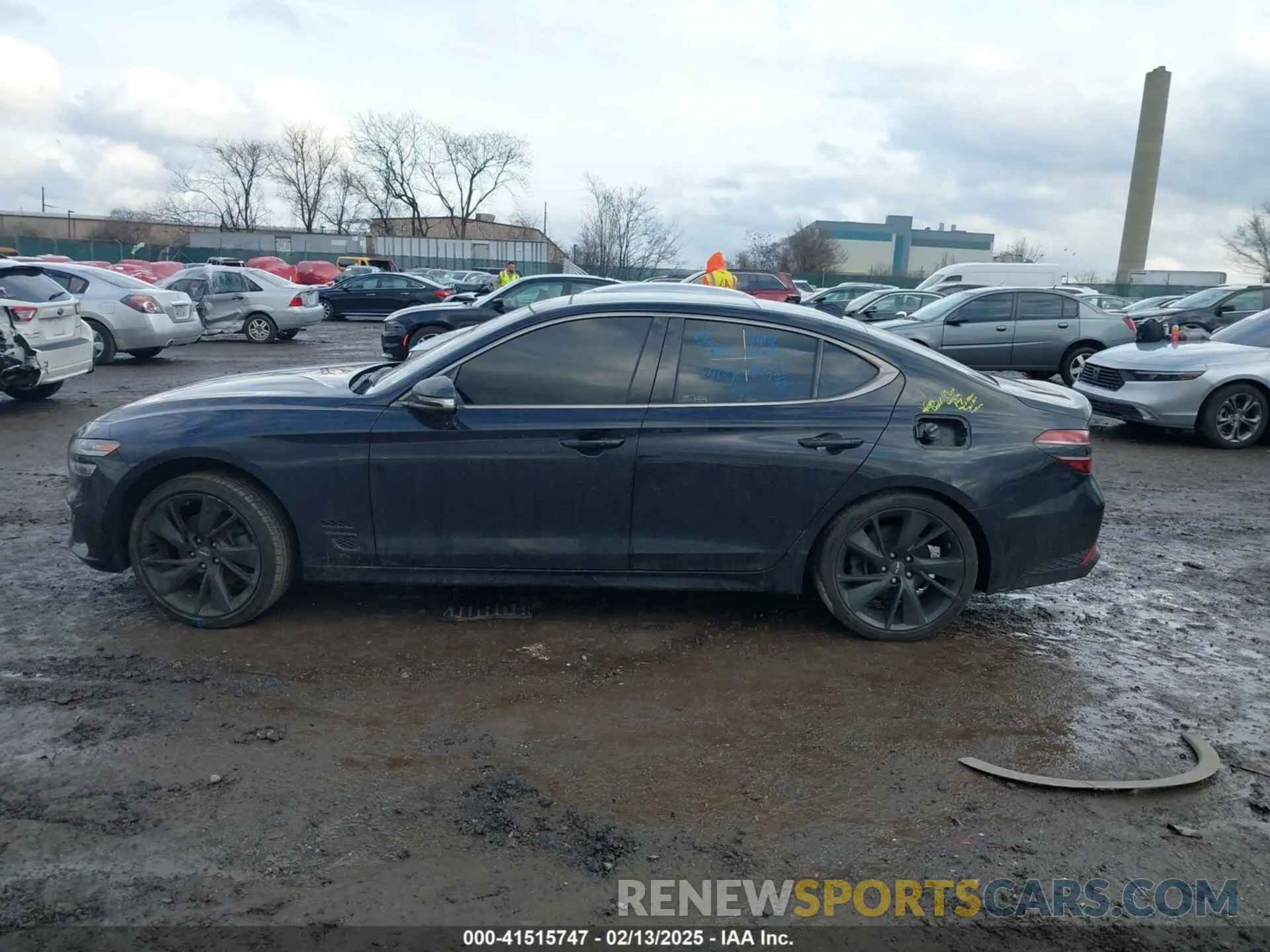14 fotografías del automóvil dañado KMTG34TA5PU120298 GENESIS G70 2023