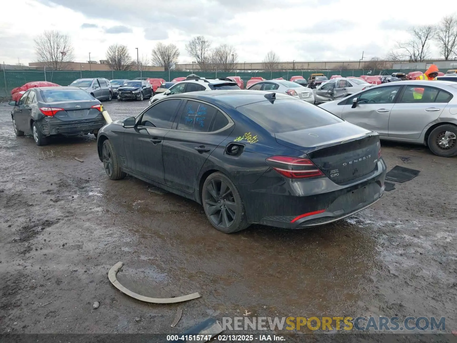 3 fotografías del automóvil dañado KMTG34TA5PU120298 GENESIS G70 2023