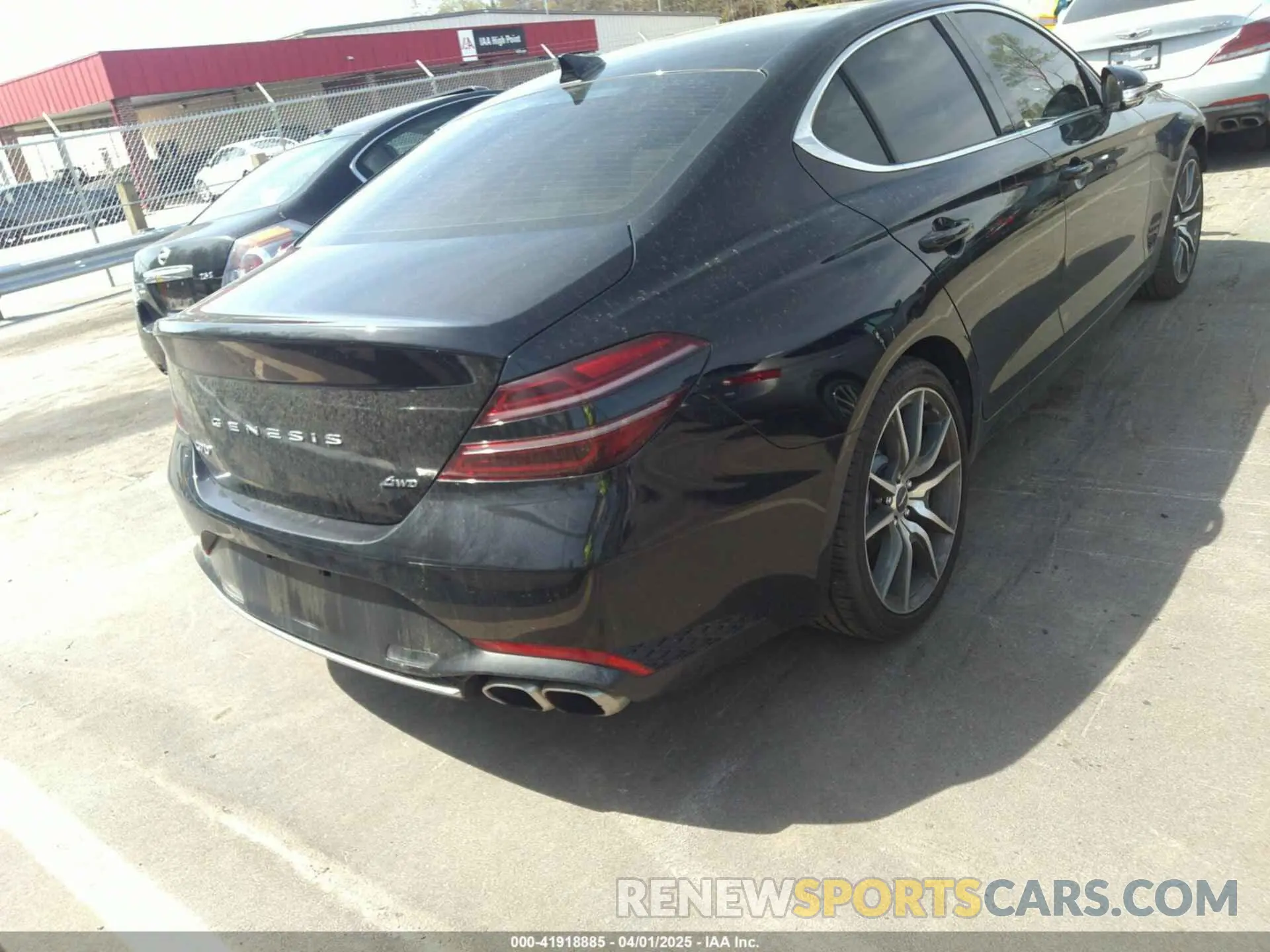 4 fotografías del automóvil dañado KMTG34TA5PU121225 GENESIS G70 2023