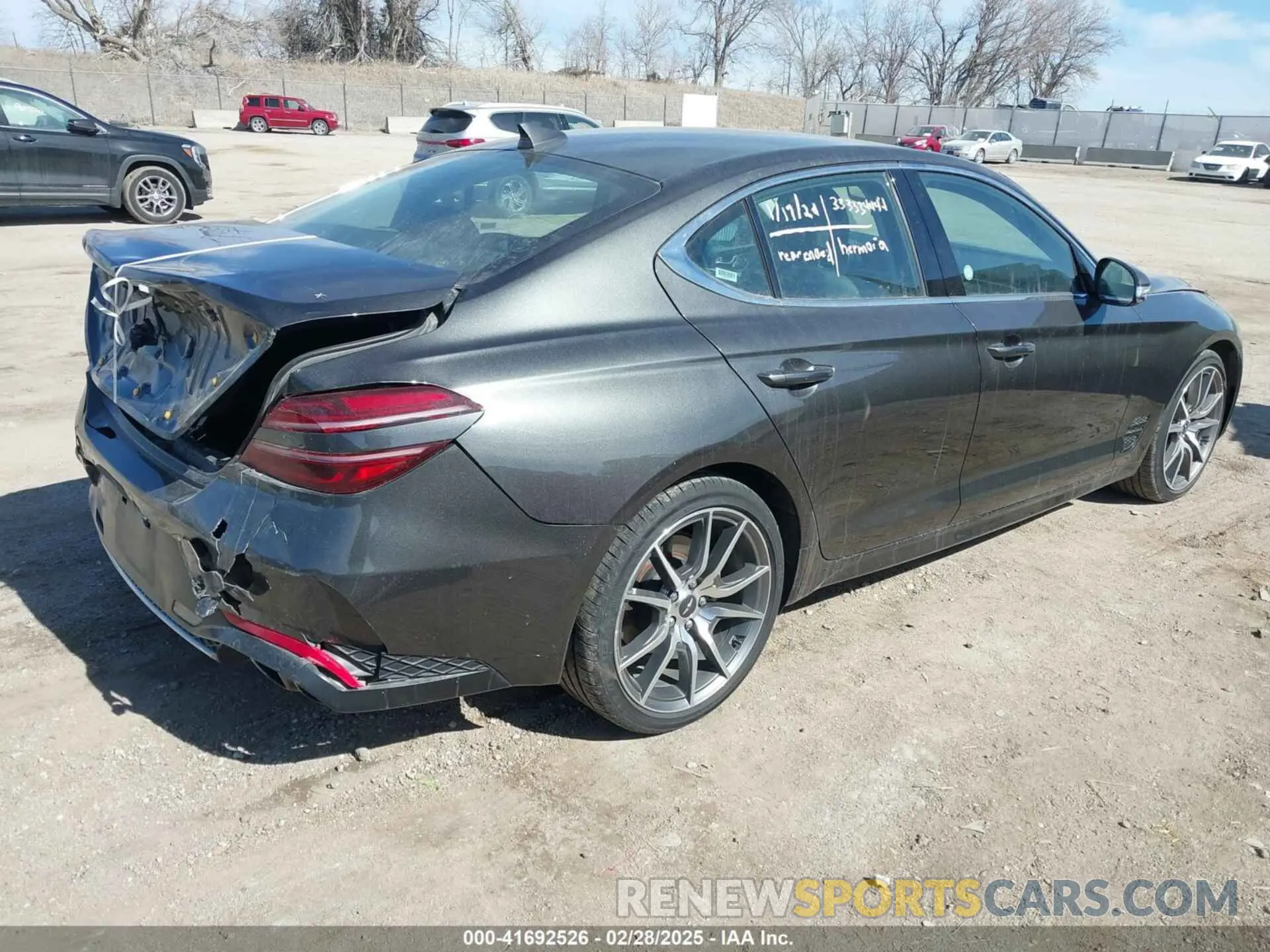 4 fotografías del automóvil dañado KMTG34TA5PU128188 GENESIS G70 2023