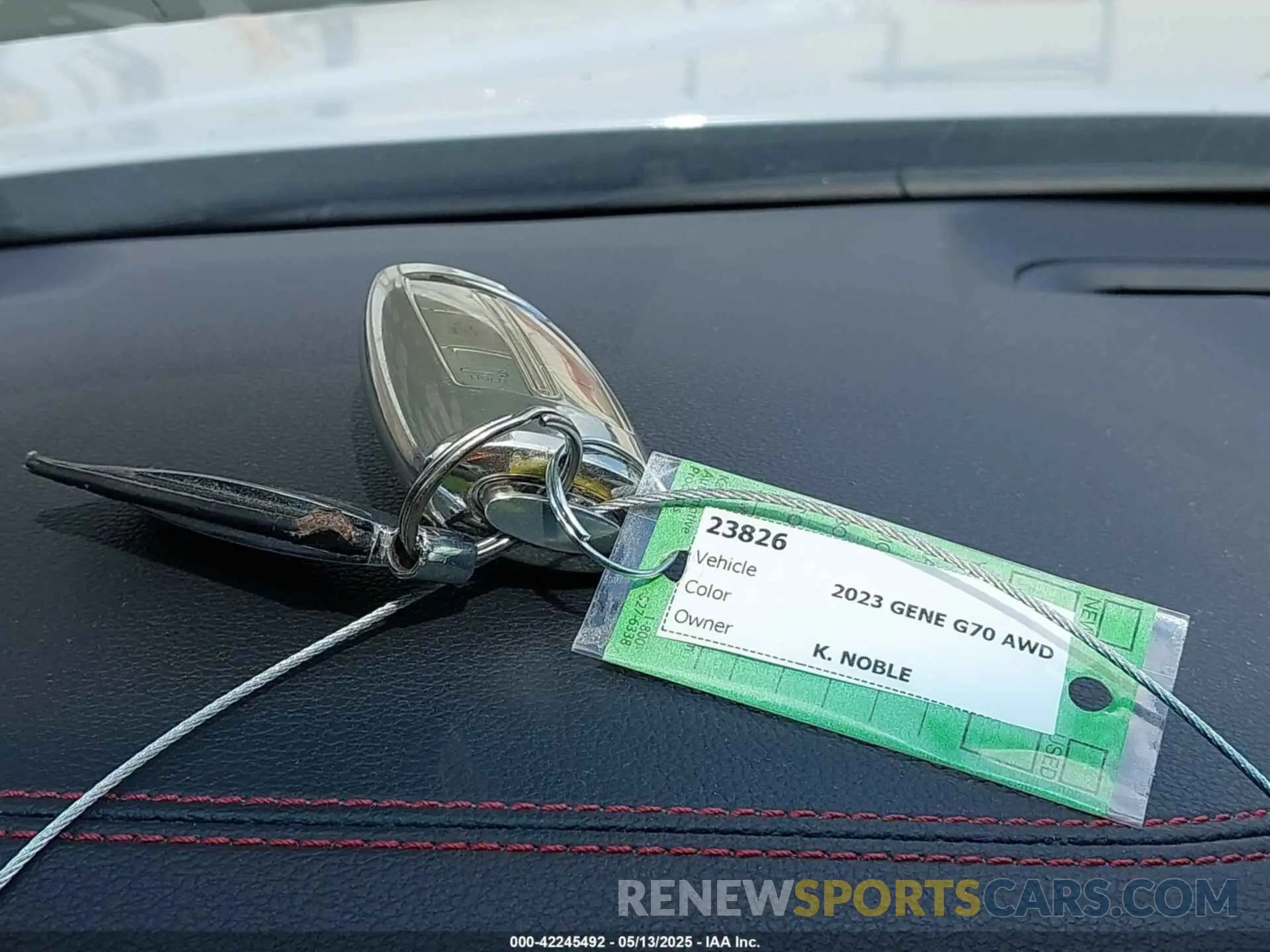 11 fotografías del automóvil dañado KMTG34TA6PU111805 GENESIS G70 2023