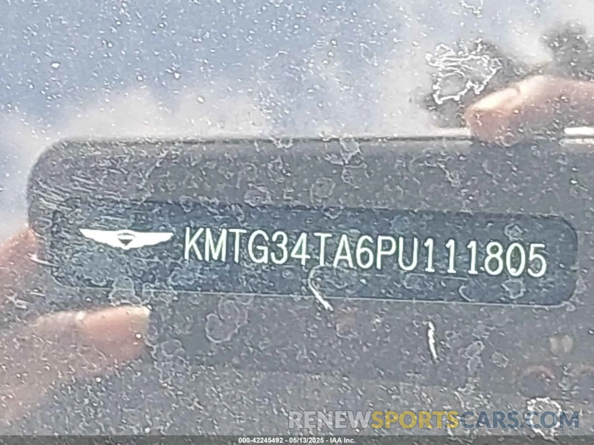 9 fotografías del automóvil dañado KMTG34TA6PU111805 GENESIS G70 2023