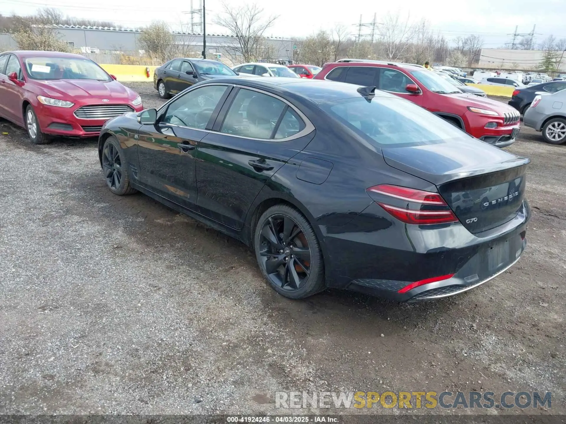 3 fotografías del automóvil dañado KMTG34TA8PU110168 GENESIS G70 2023