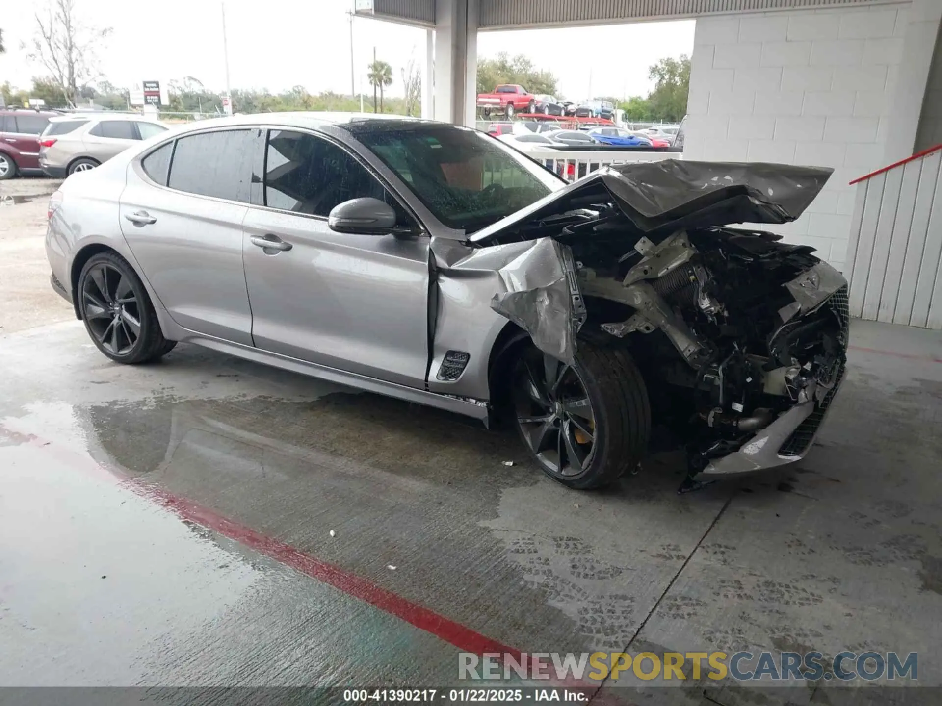 1 fotografías del automóvil dañado KMTG34TA8PU111790 GENESIS G70 2023