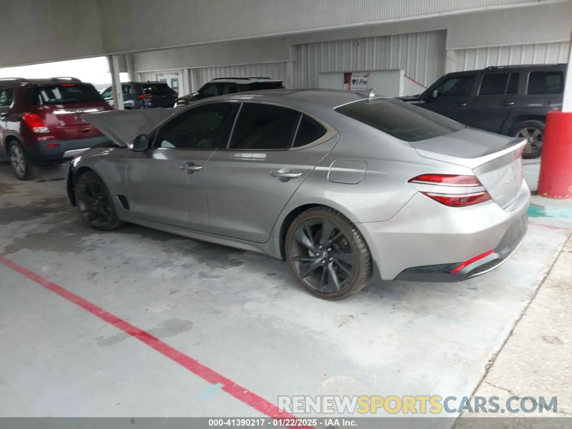 3 fotografías del automóvil dañado KMTG34TA8PU111790 GENESIS G70 2023