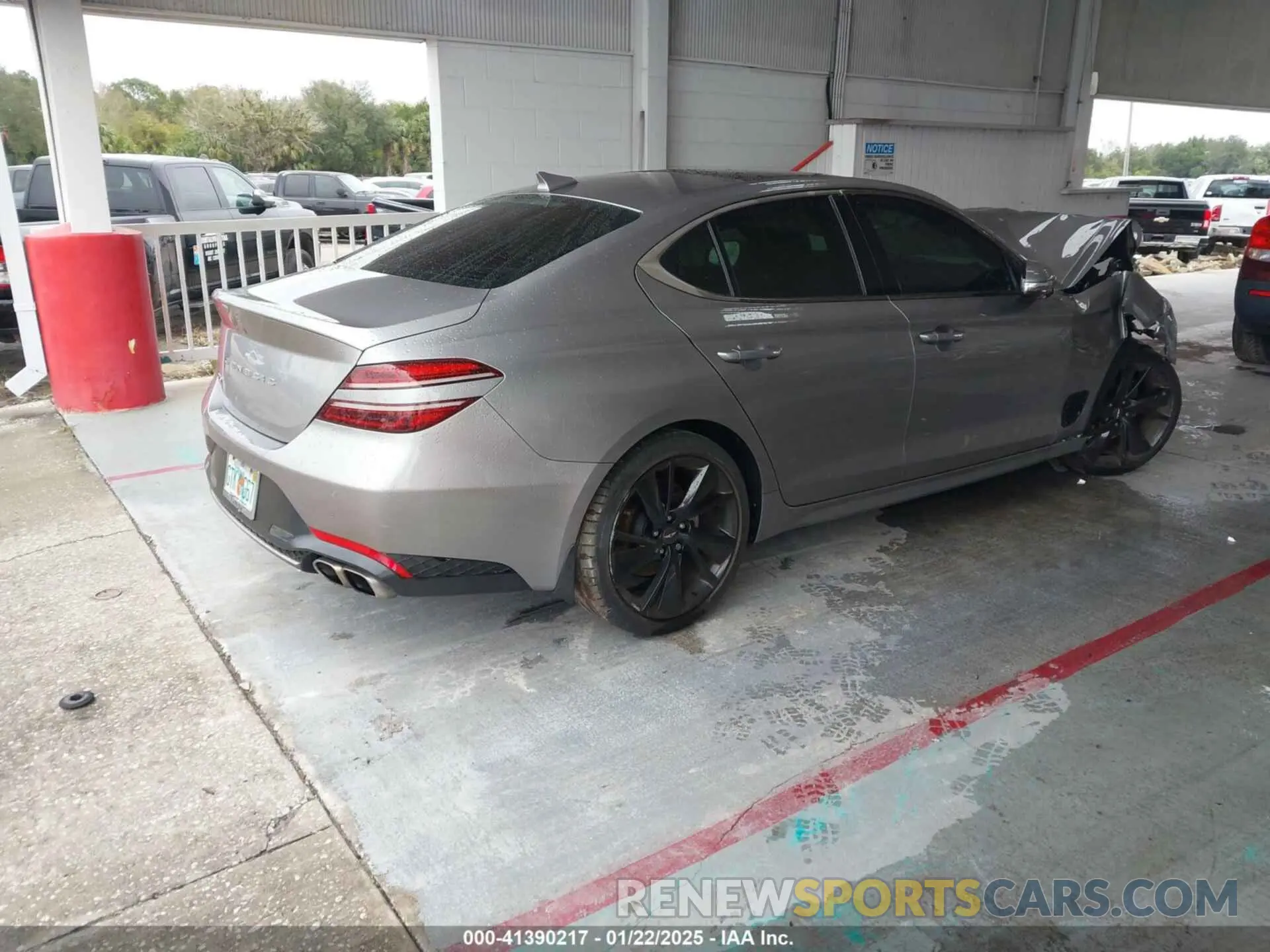 4 fotografías del automóvil dañado KMTG34TA8PU111790 GENESIS G70 2023