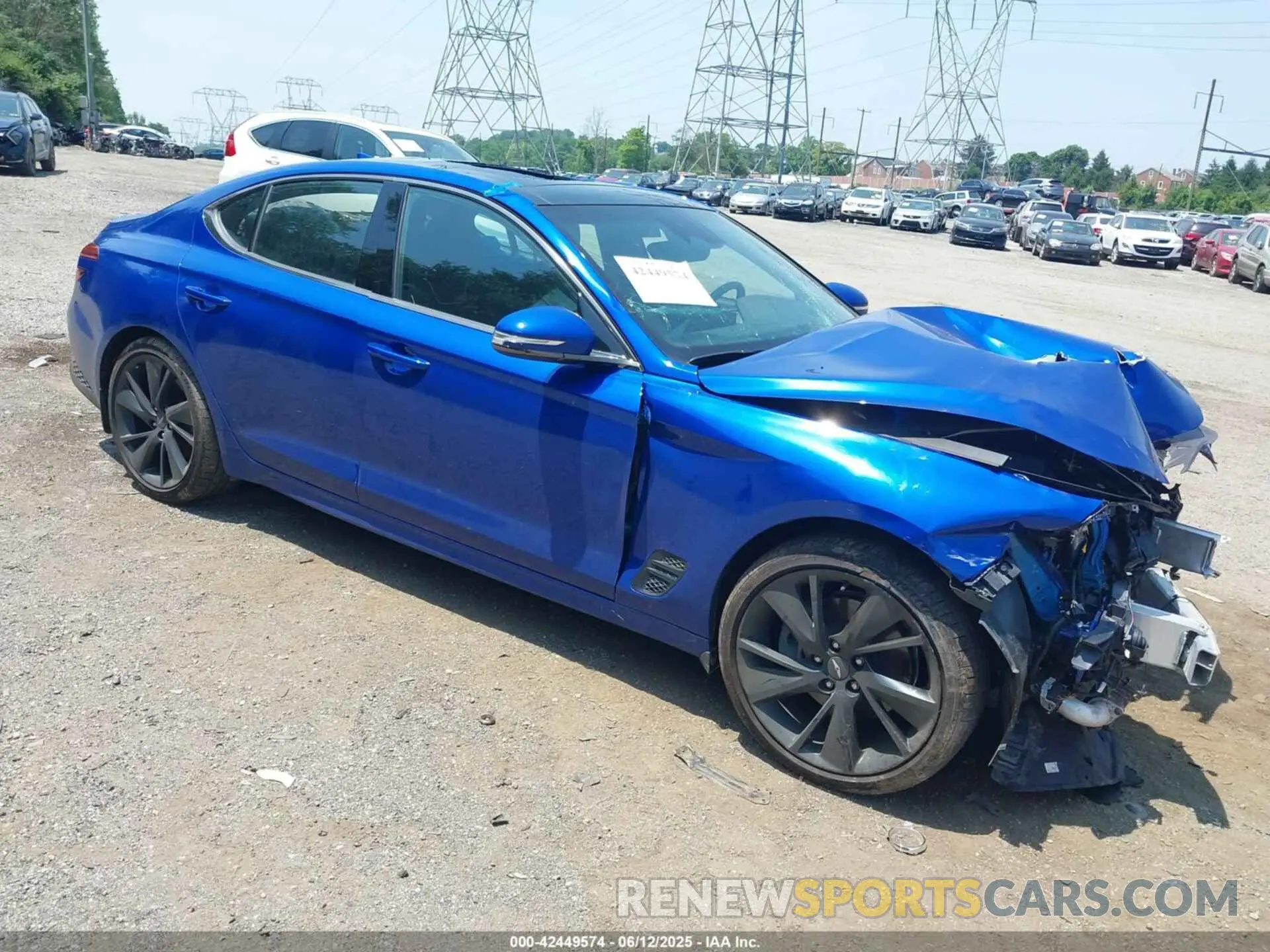 1 fotografías del automóvil dañado KMTG34TAXPU112892 GENESIS G70 2023