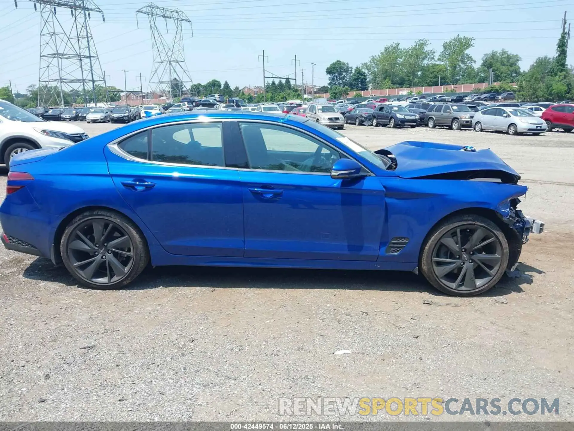14 fotografías del automóvil dañado KMTG34TAXPU112892 GENESIS G70 2023