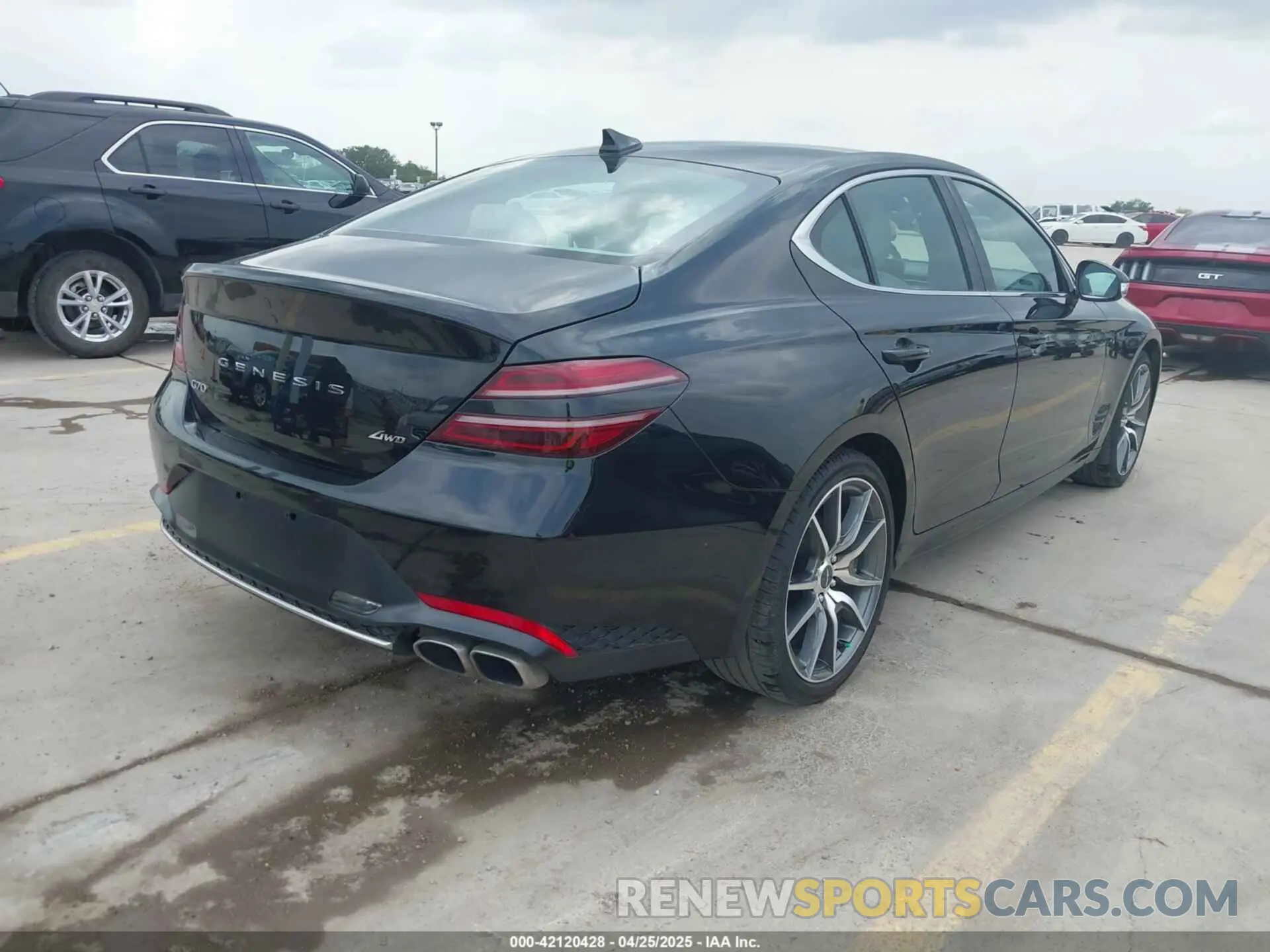 4 fotografías del automóvil dañado KMTG34TAXPU125643 GENESIS G70 2023