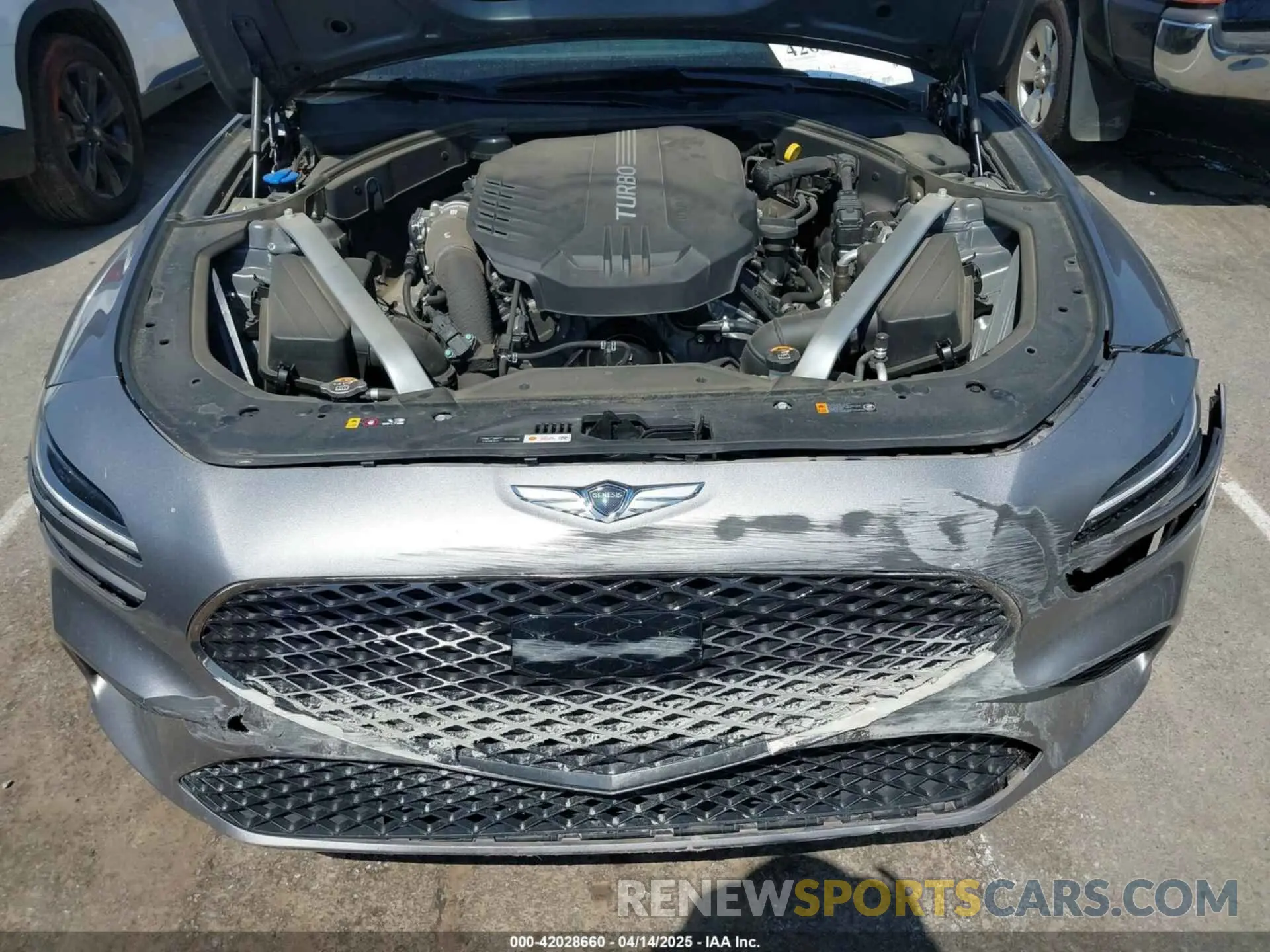 10 fotografías del automóvil dañado KMTG54TE2PU119770 GENESIS G70 2023