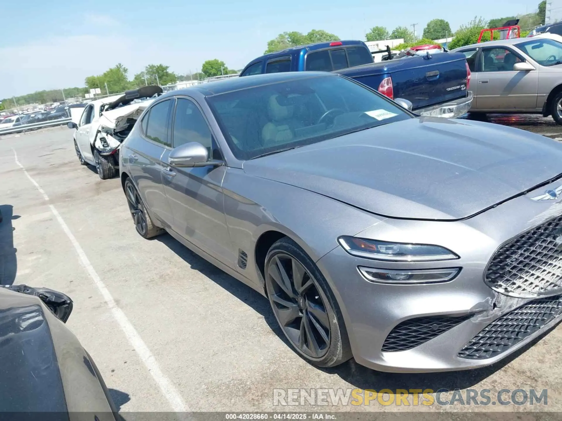 13 fotografías del automóvil dañado KMTG54TE2PU119770 GENESIS G70 2023