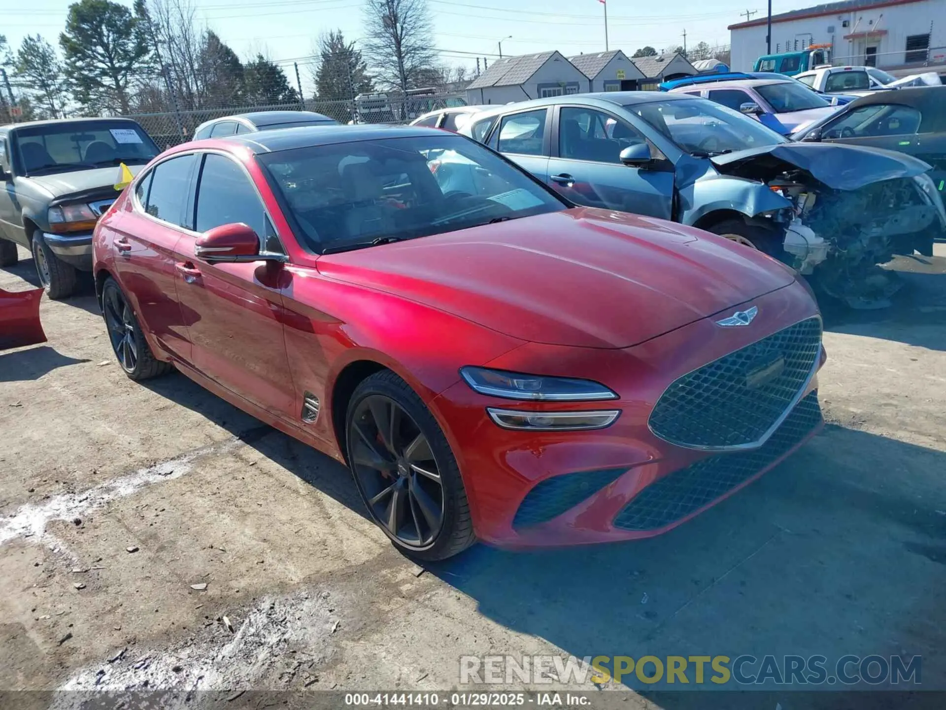 1 fotografías del automóvil dañado KMTG54TE4PU119947 GENESIS G70 2023