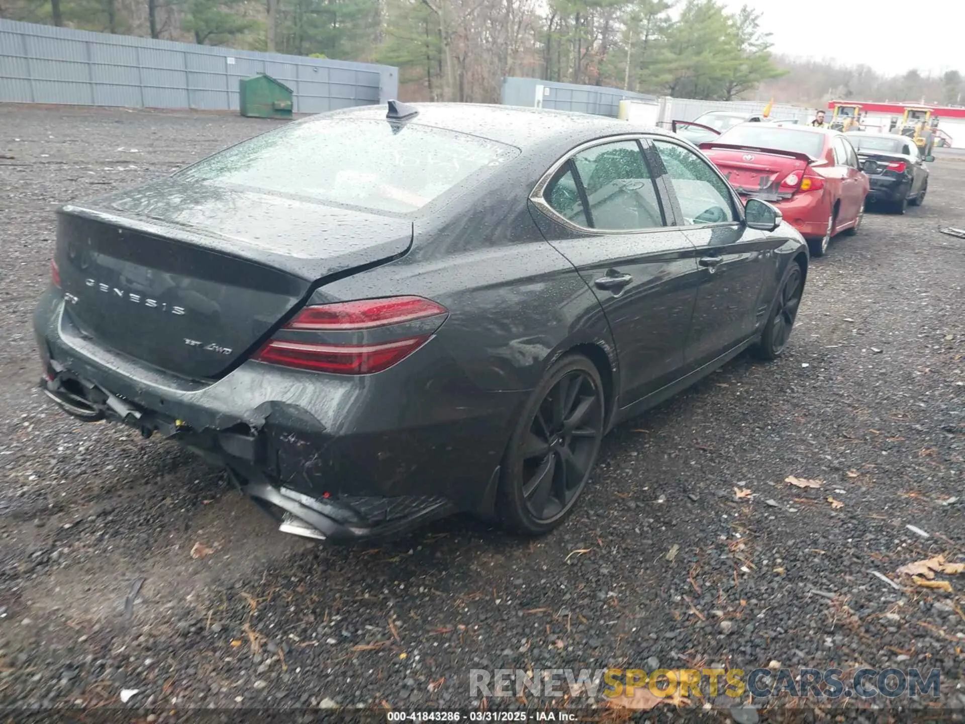 4 fotografías del automóvil dañado KMTG54TE6PU113485 GENESIS G70 2023