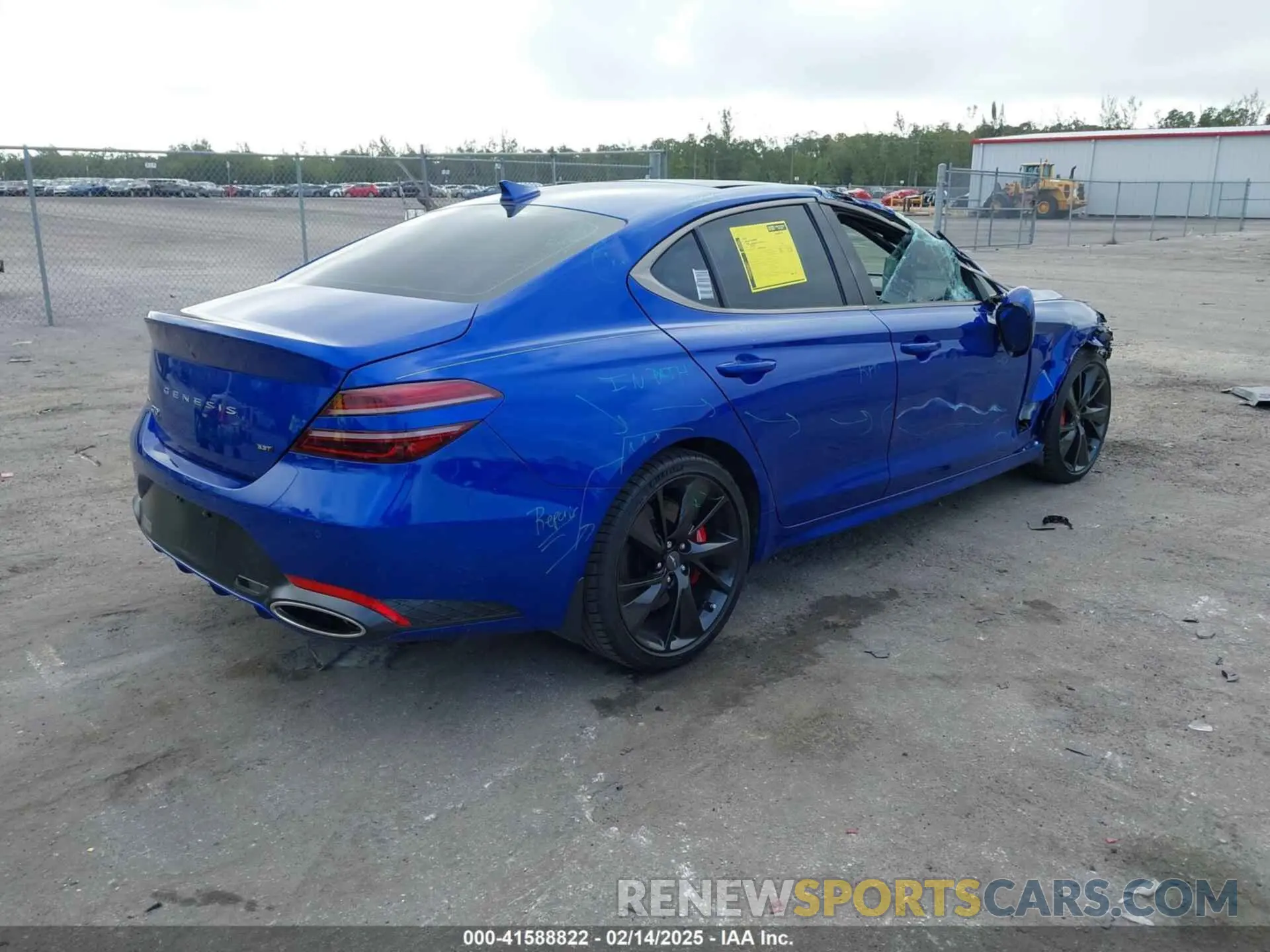 4 fotografías del automóvil dañado KMTG54TE9PU117563 GENESIS G70 2023
