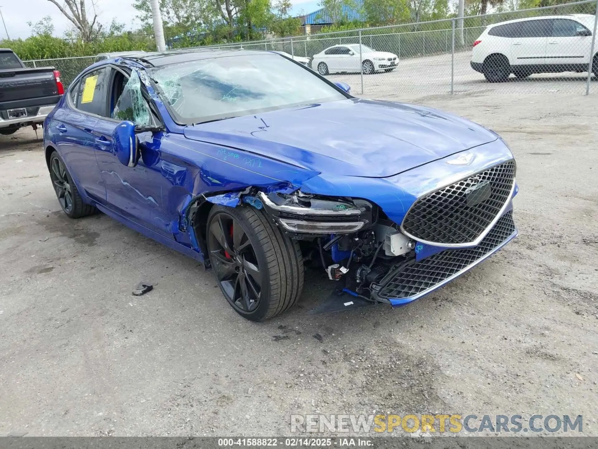 6 fotografías del automóvil dañado KMTG54TE9PU117563 GENESIS G70 2023