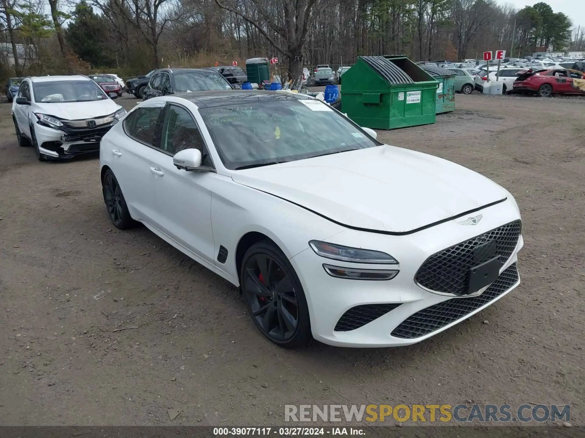 1 fotografías del automóvil dañado KMTG54TEXPU113425 GENESIS G70 2023