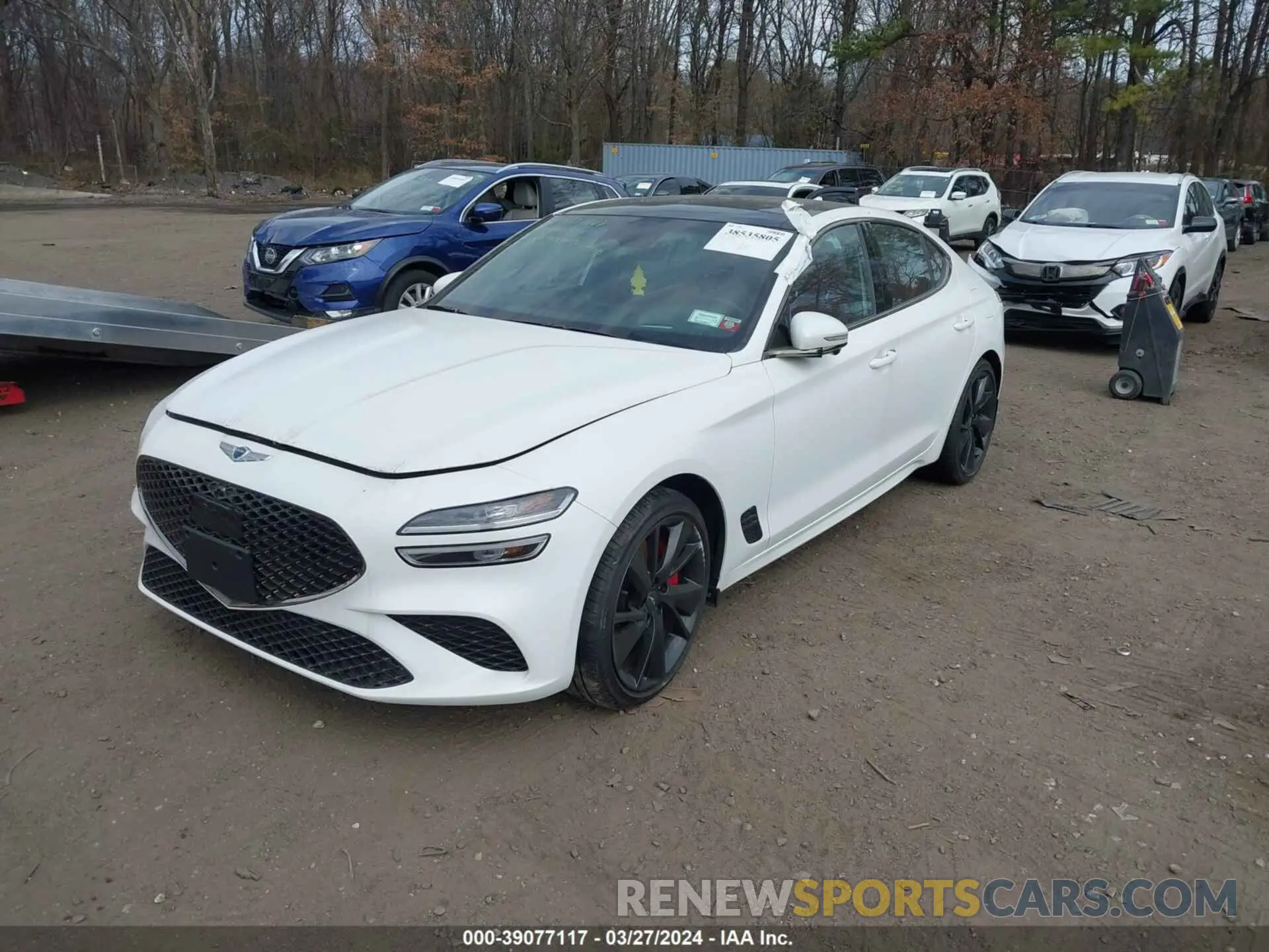 2 fotografías del automóvil dañado KMTG54TEXPU113425 GENESIS G70 2023