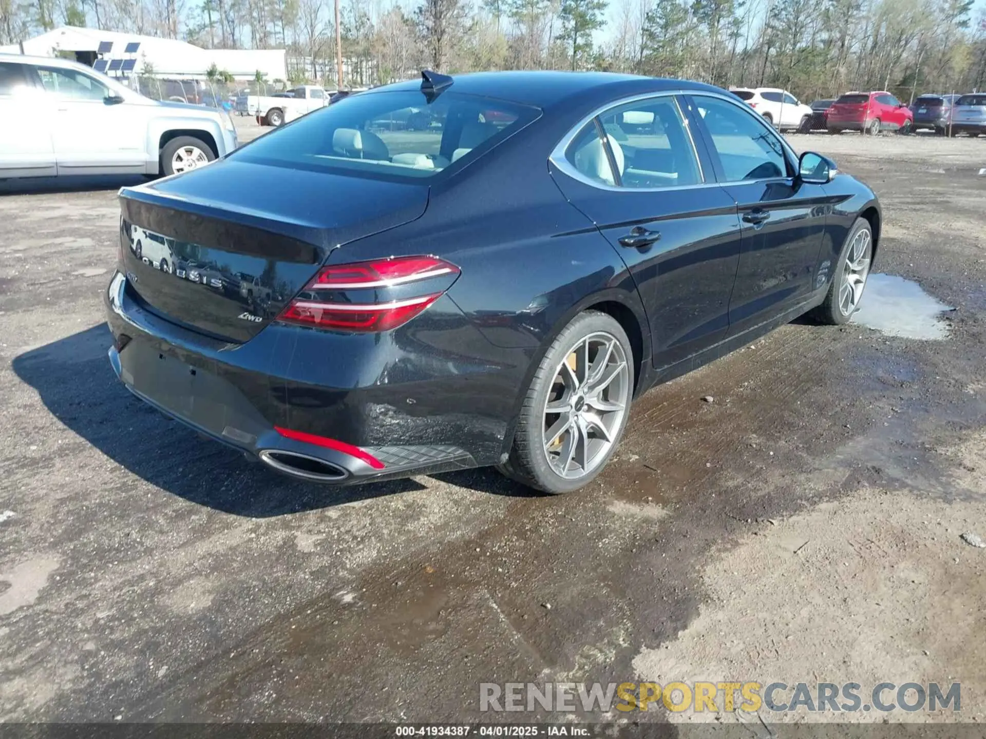 4 fotografías del automóvil dañado KMTG34SC7RU143488 GENESIS G70 2024
