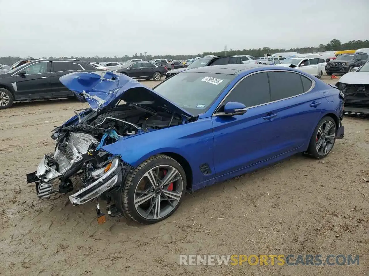 1 fotografías del automóvil dañado KMTG54SEXSU147021 GENESIS G70 2025