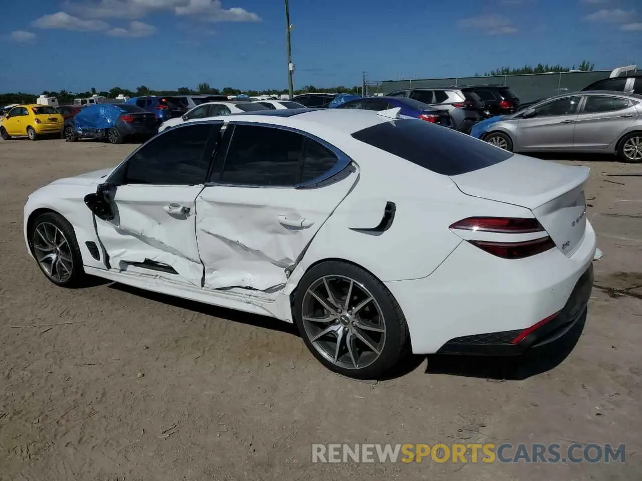 2 fotografías del automóvil dañado KMTG34TA2NU096216 GENESIS G70 BASE 2022