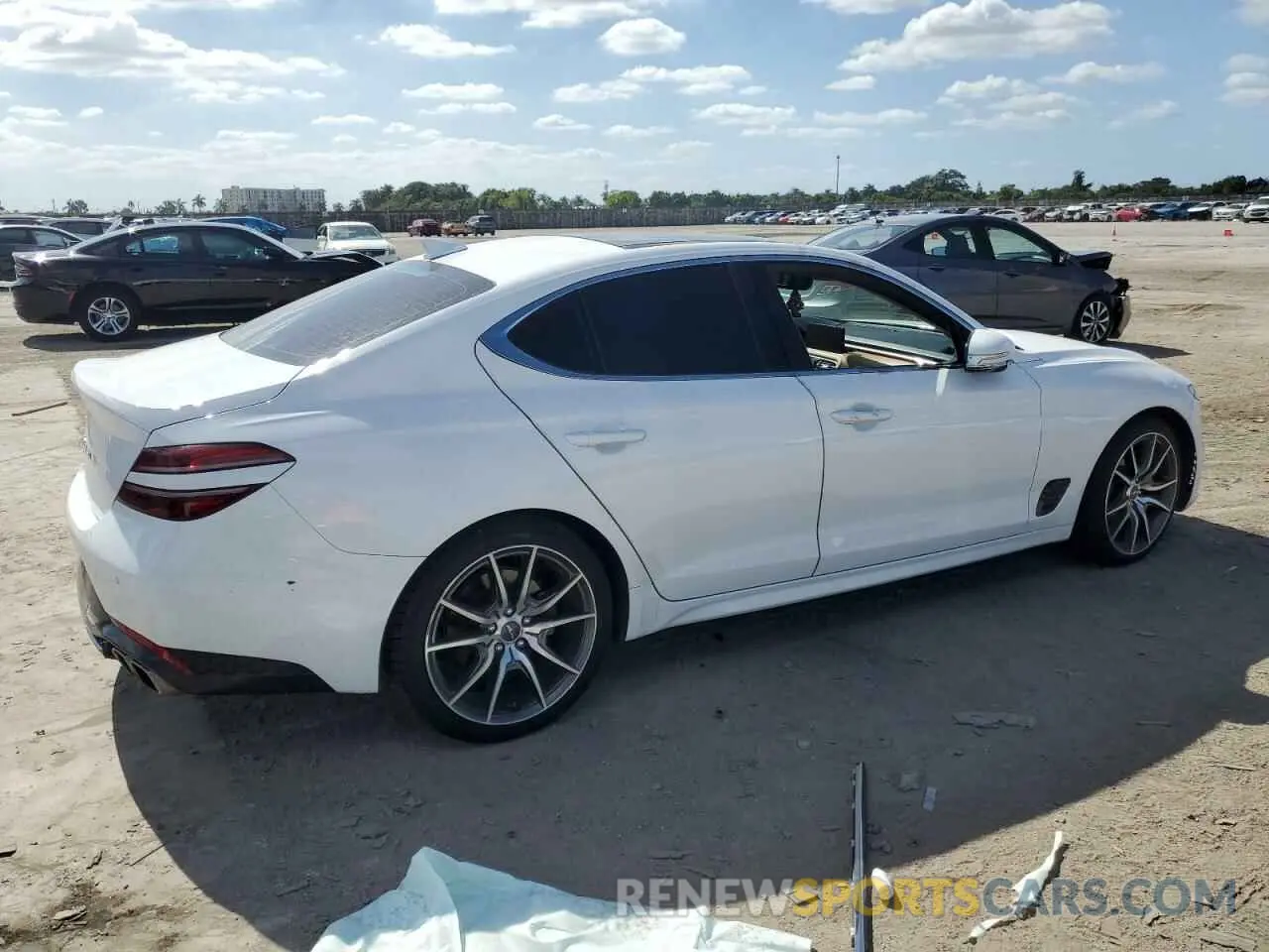 3 fotografías del automóvil dañado KMTG34TA2NU096216 GENESIS G70 BASE 2022