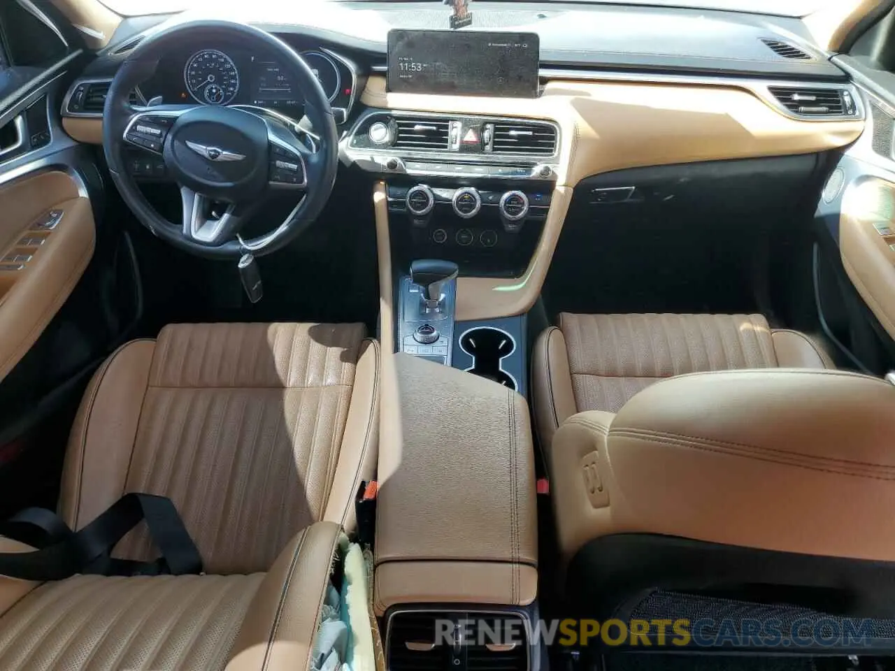 8 fotografías del automóvil dañado KMTG34TA2NU096216 GENESIS G70 BASE 2022